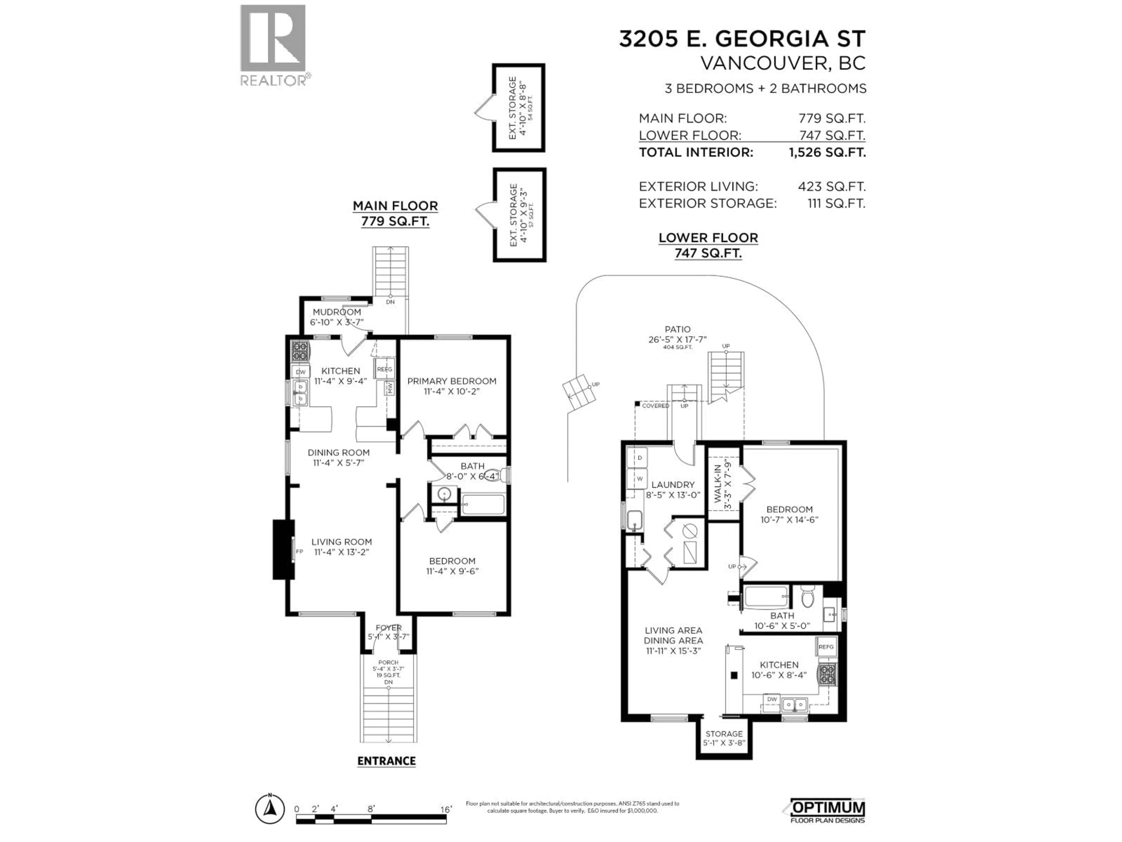 Floor plan for 3205 GEORGIA STREET, Vancouver British Columbia V5K2L2