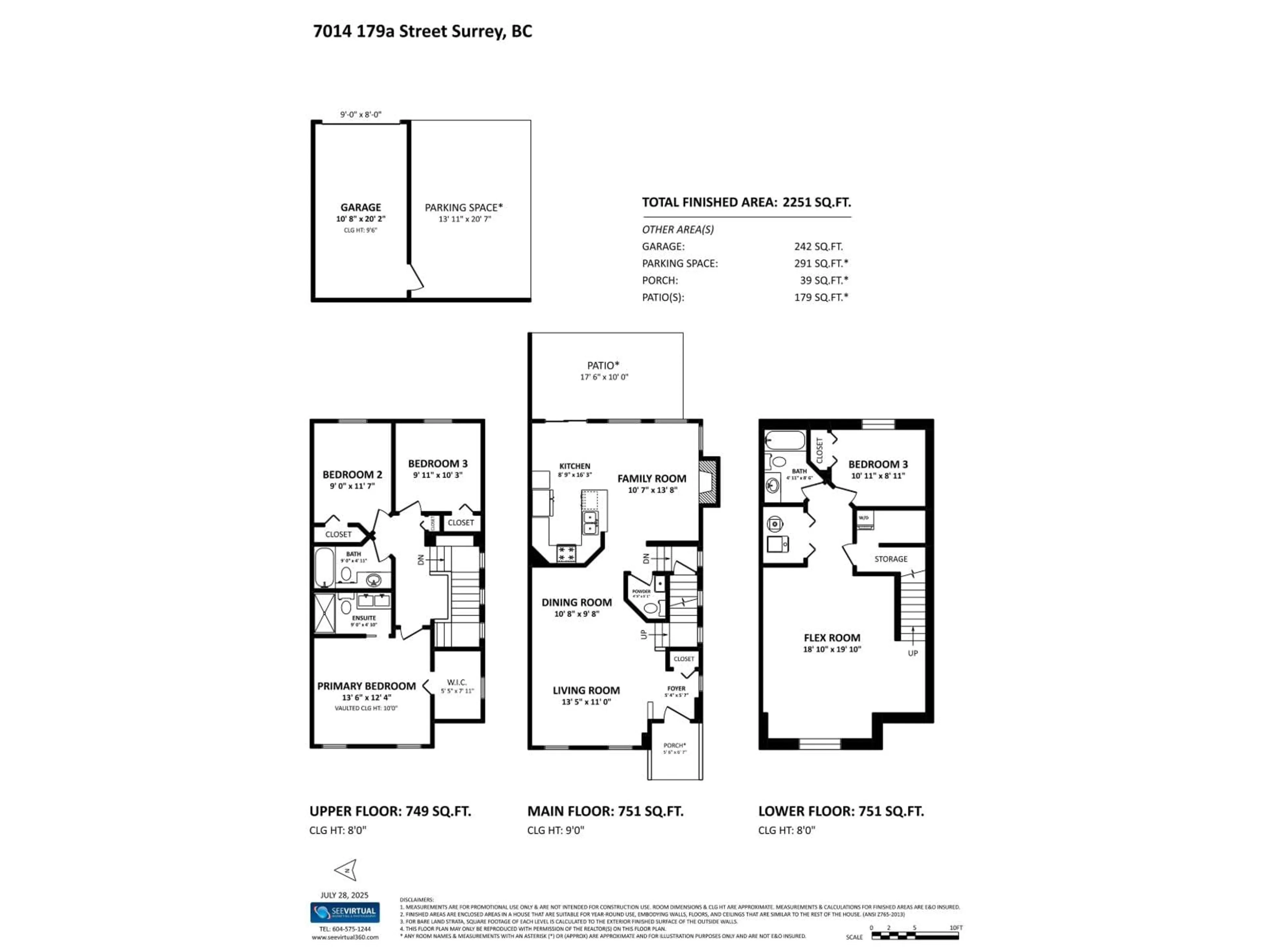 Floor plan for 7014 179A, Surrey British Columbia V3S7S4