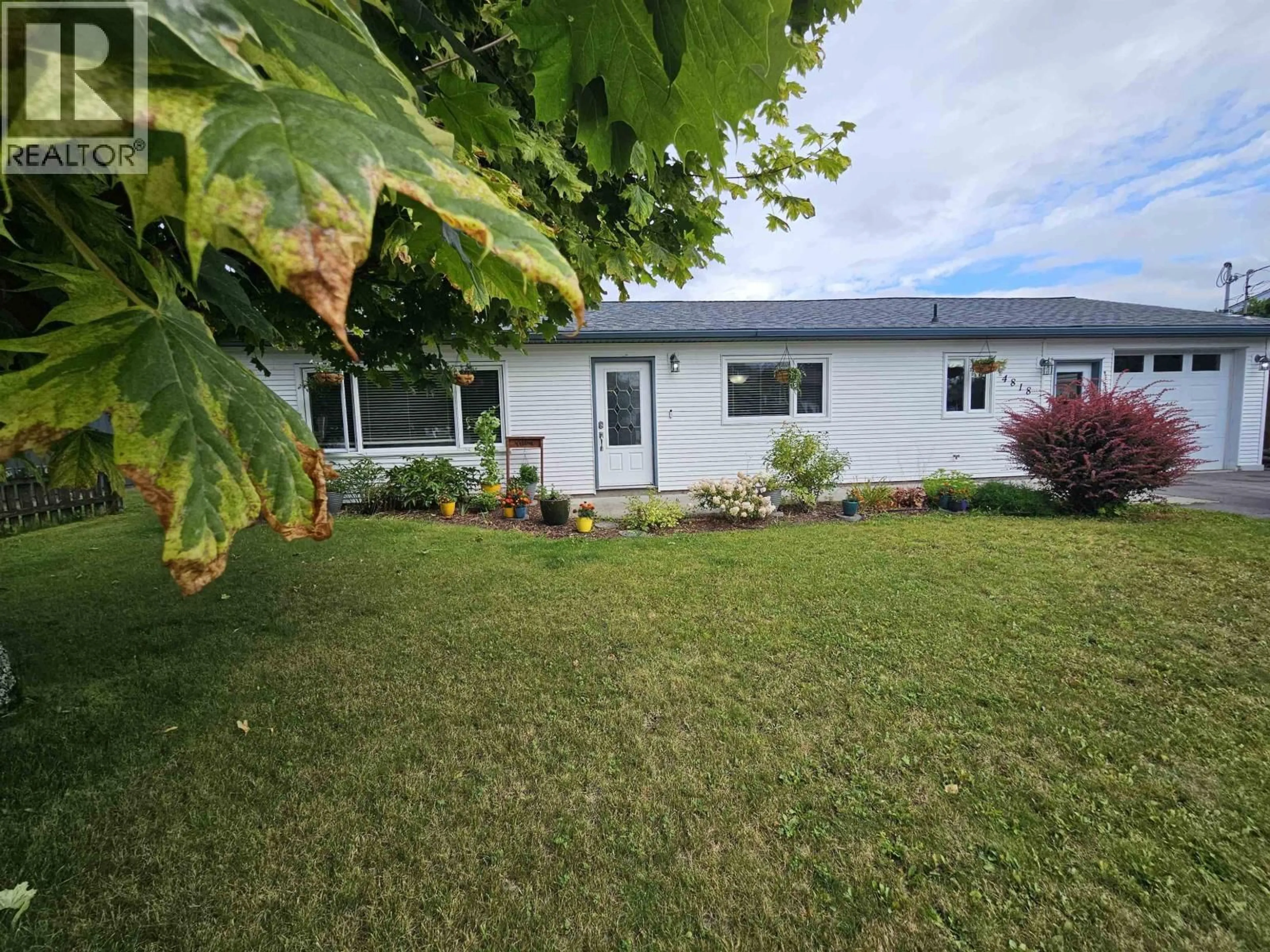 A pic from outside/outdoor area/front of a property/back of a property/a pic from drone, street for 4818 TUCK AVENUE, Terrace British Columbia V8G4H4