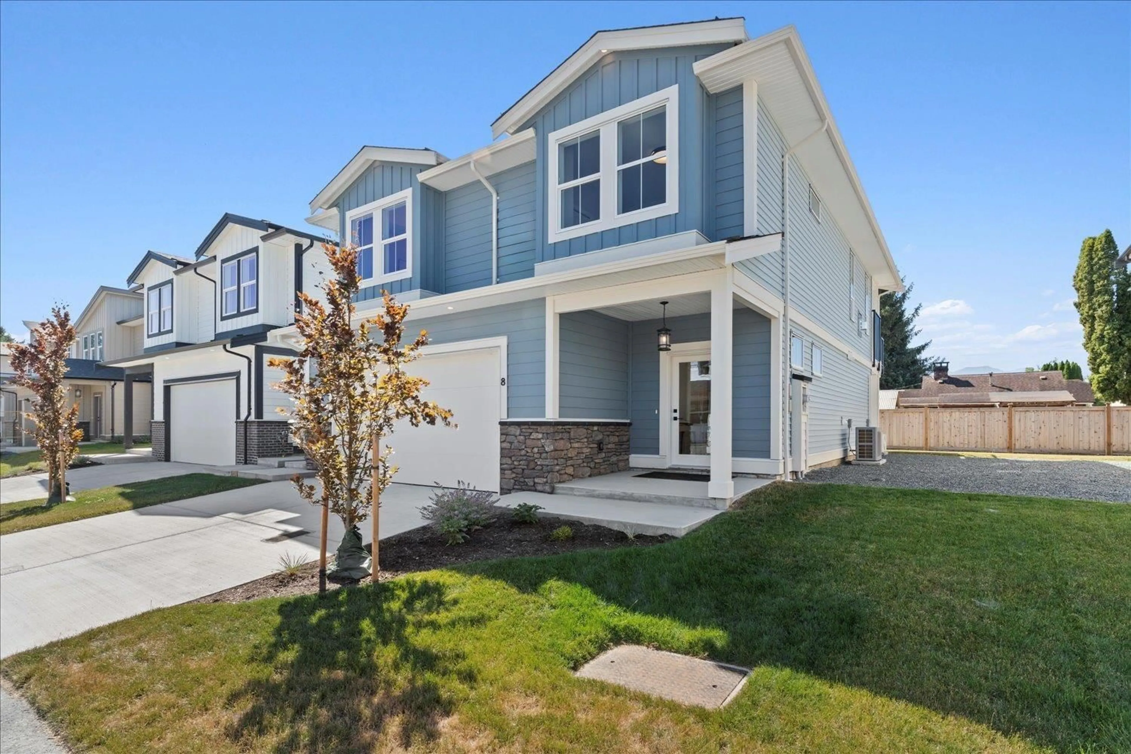 Home with vinyl exterior material, street for 8 - 46058 BONNY AVENUE, Chilliwack British Columbia V2P3H6