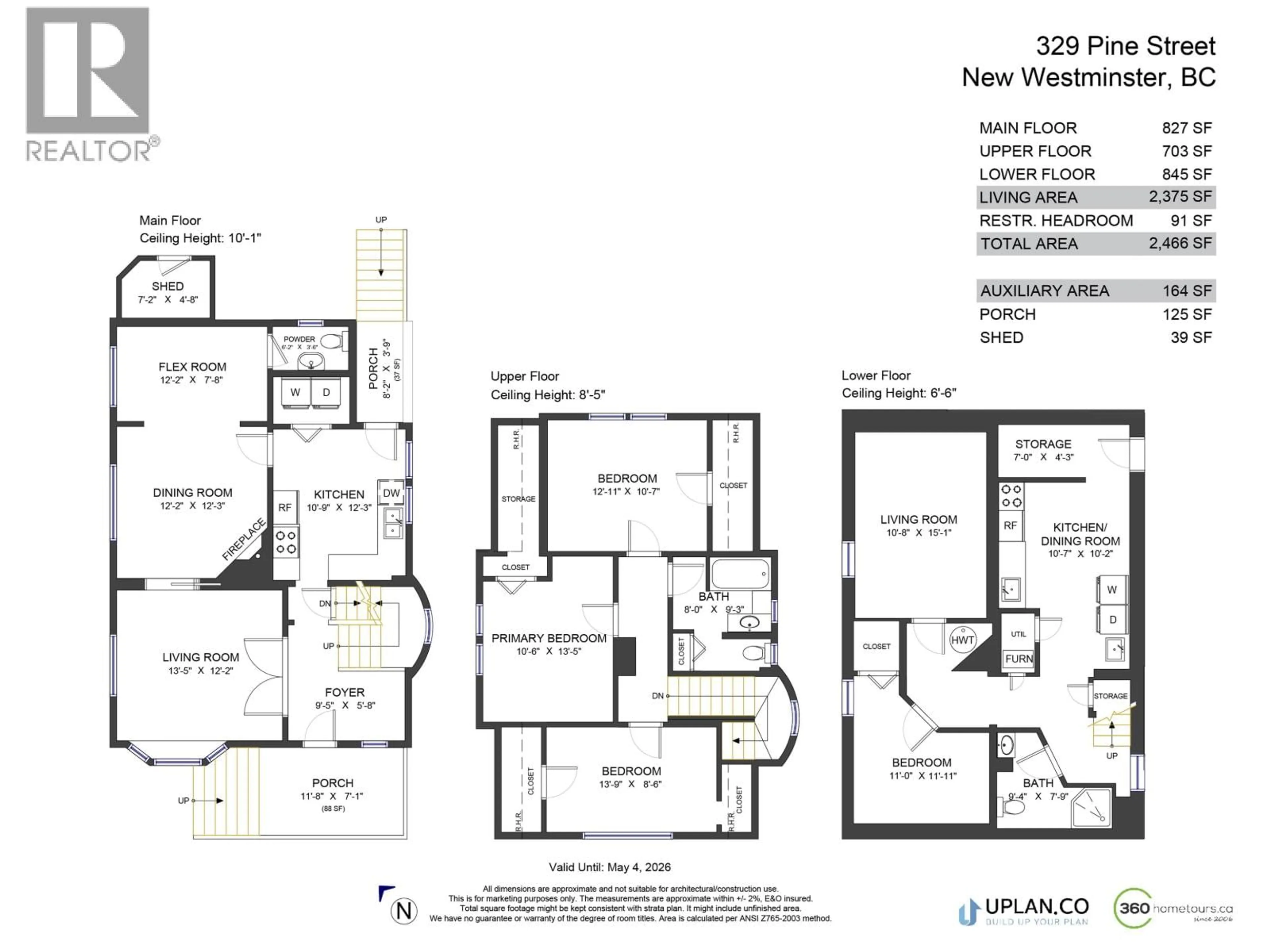 Floor plan for 329 PINE STREET, New Westminster British Columbia V3L2T1