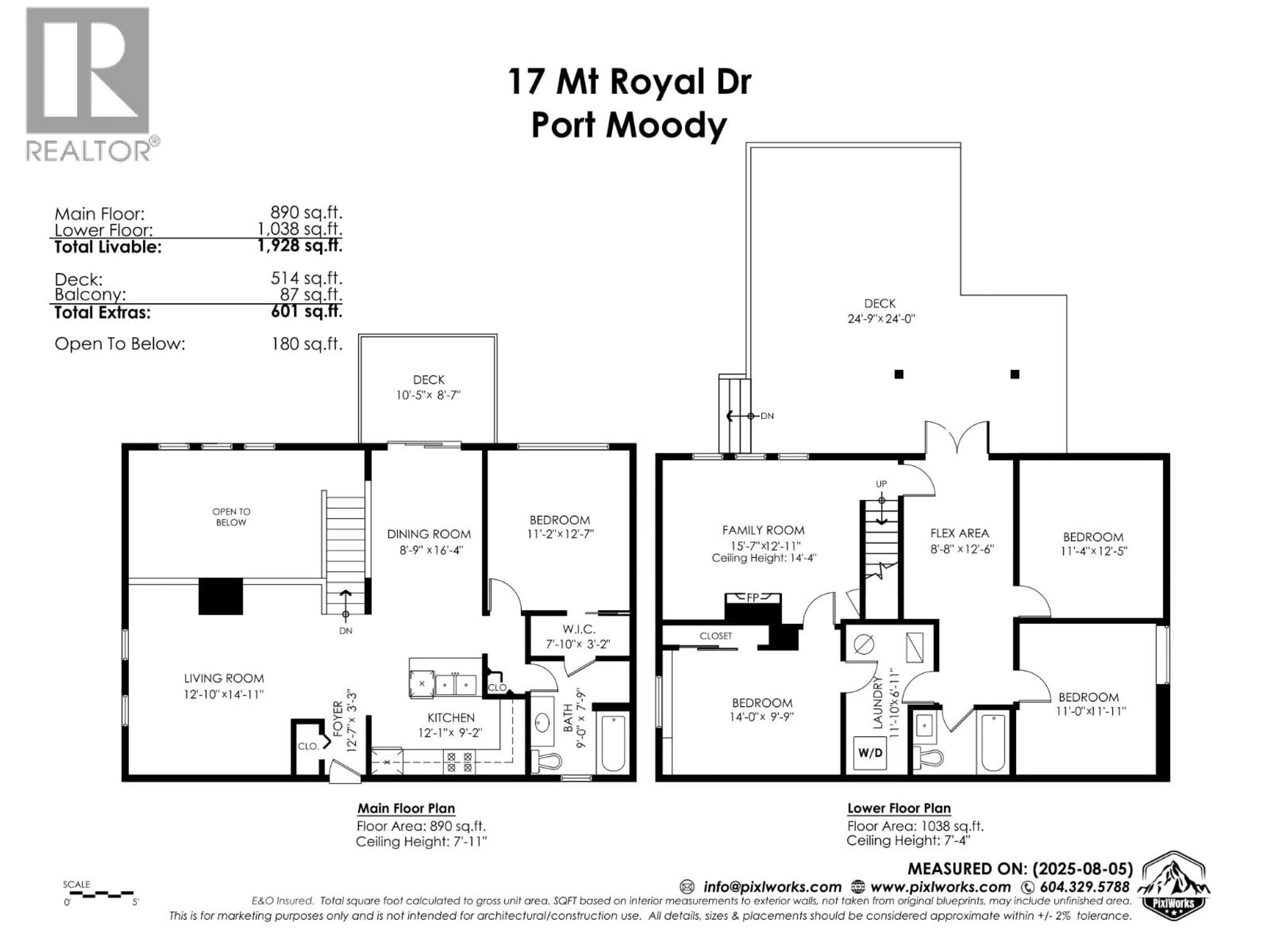 Floor plan for 17 MOUNT ROYAL DRIVE, Port Moody British Columbia V3H1P7
