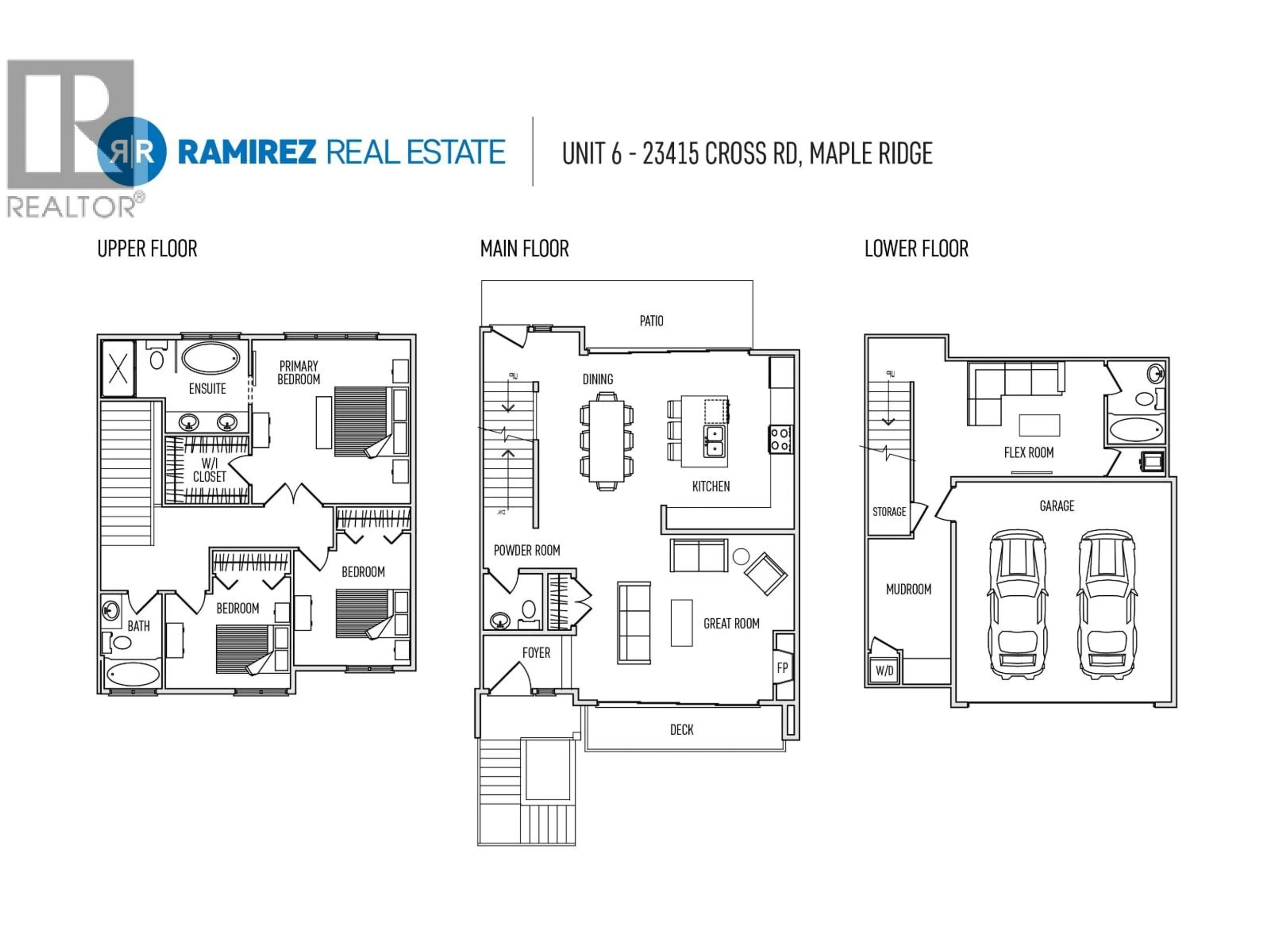 Floor plan for 6 - 23415 CROSS ROAD, Maple Ridge British Columbia V4R0C8