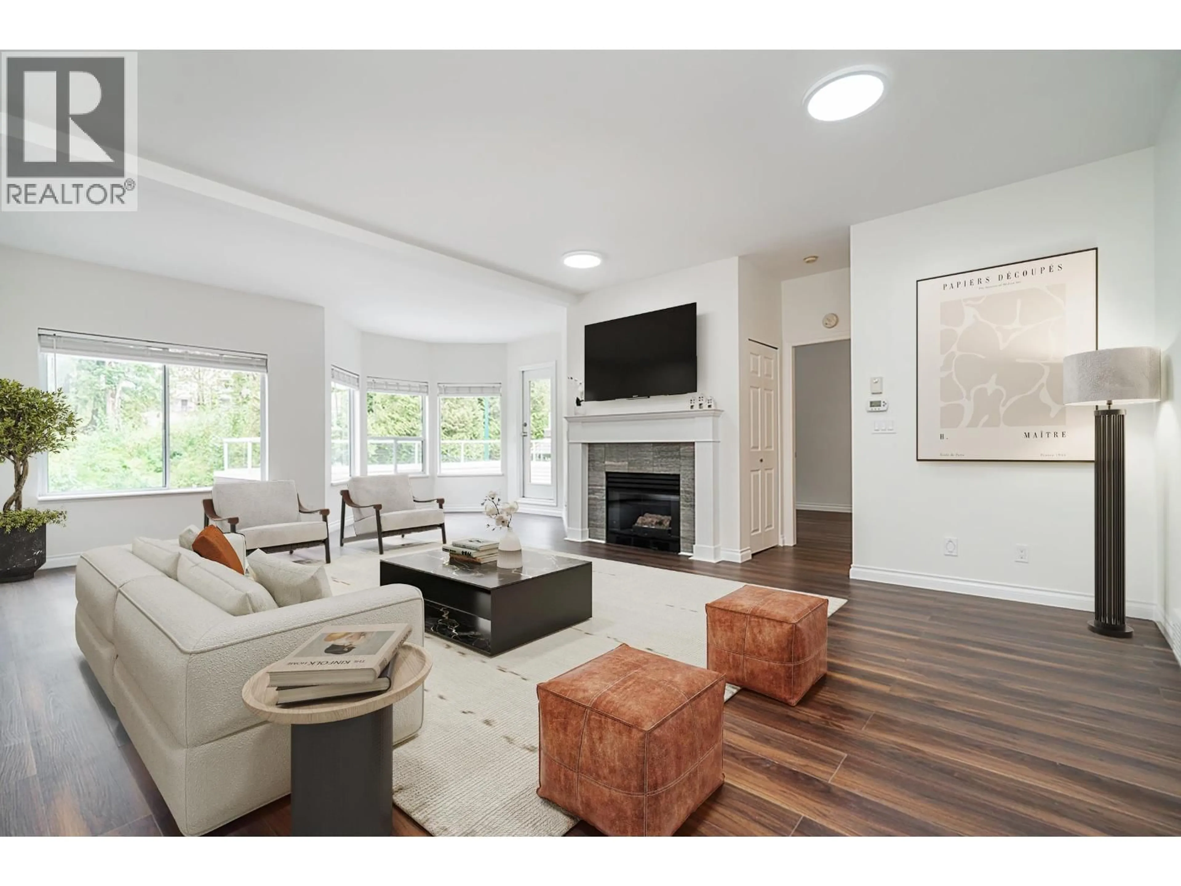 Living room with furniture, wood/laminate floor for 46 - 23151 HANEY, Maple Ridge British Columbia V2X0S5