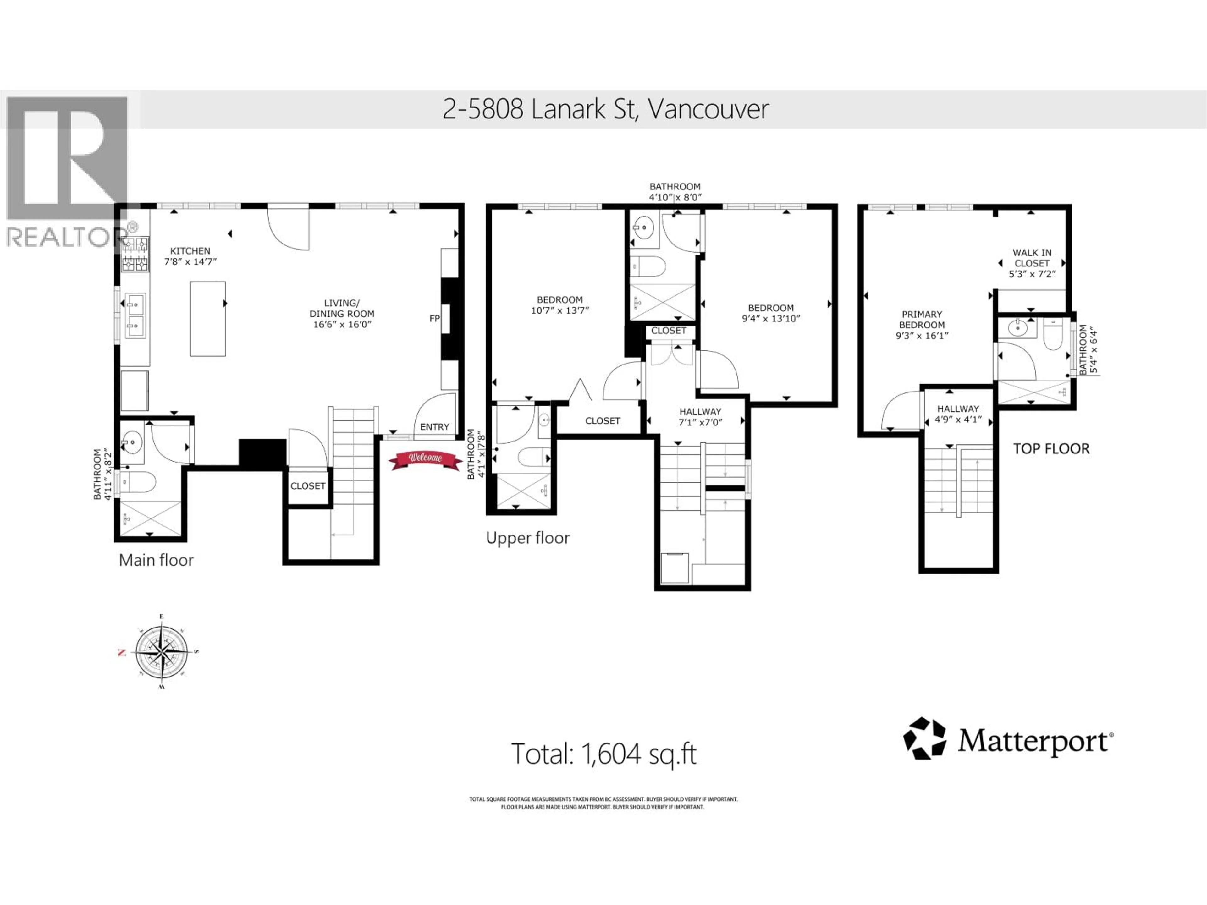 Floor plan for 2 - 5808 LANARK STREET, Vancouver British Columbia V5P2Y4