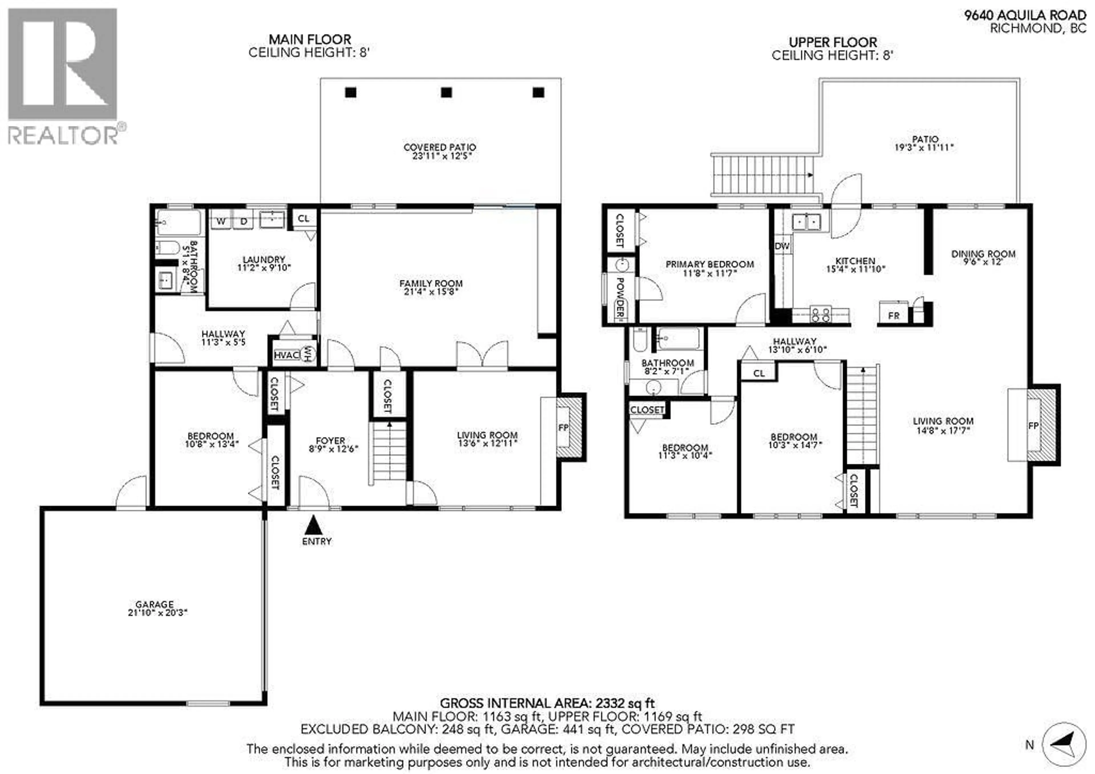Floor plan for 9640 AQUILA ROAD, Richmond British Columbia V7A3R2