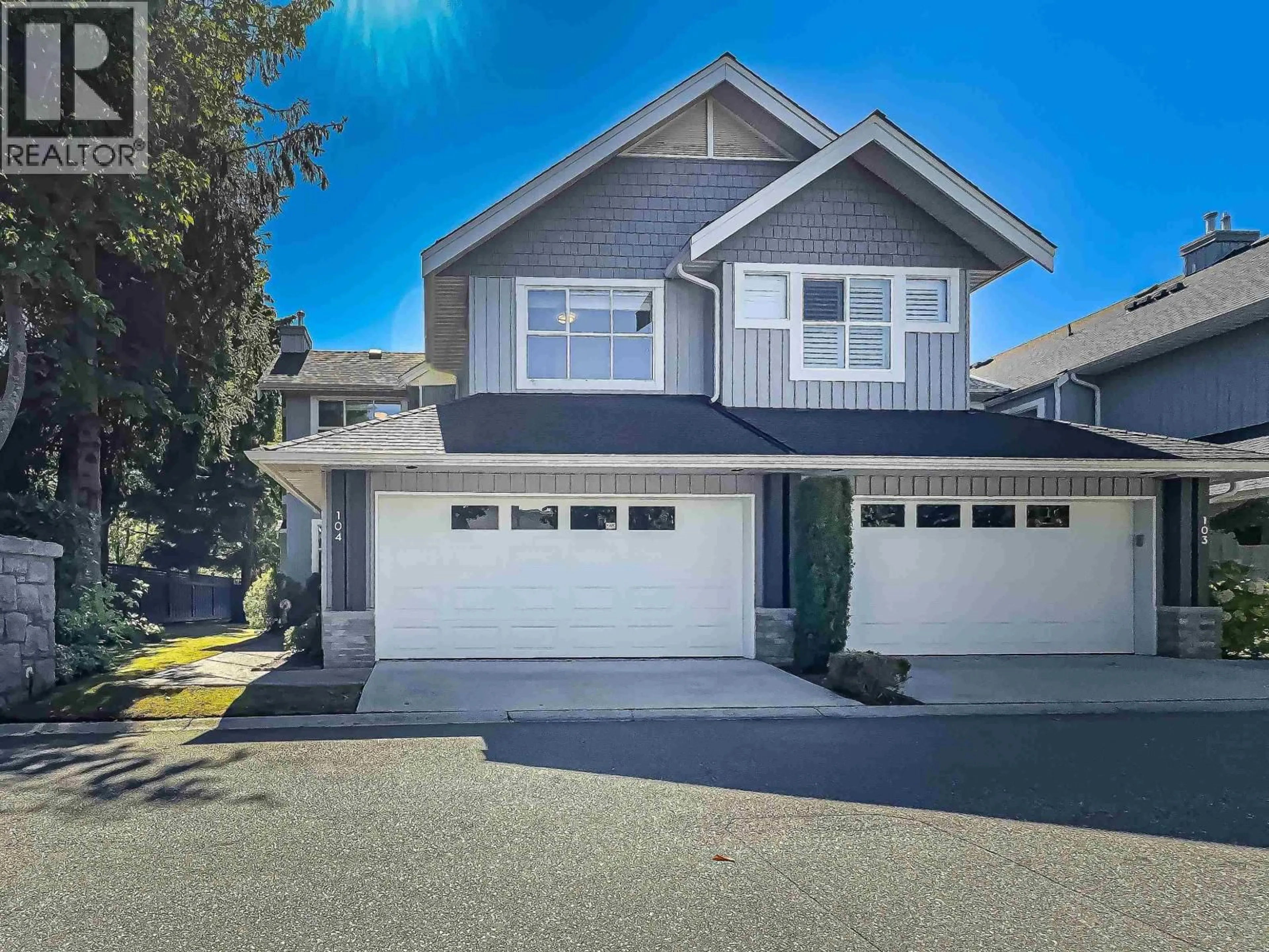 Home with vinyl exterior material, street for 104 - 3555 WESTMINSTER HIGHWAY, Richmond British Columbia V7C5P6