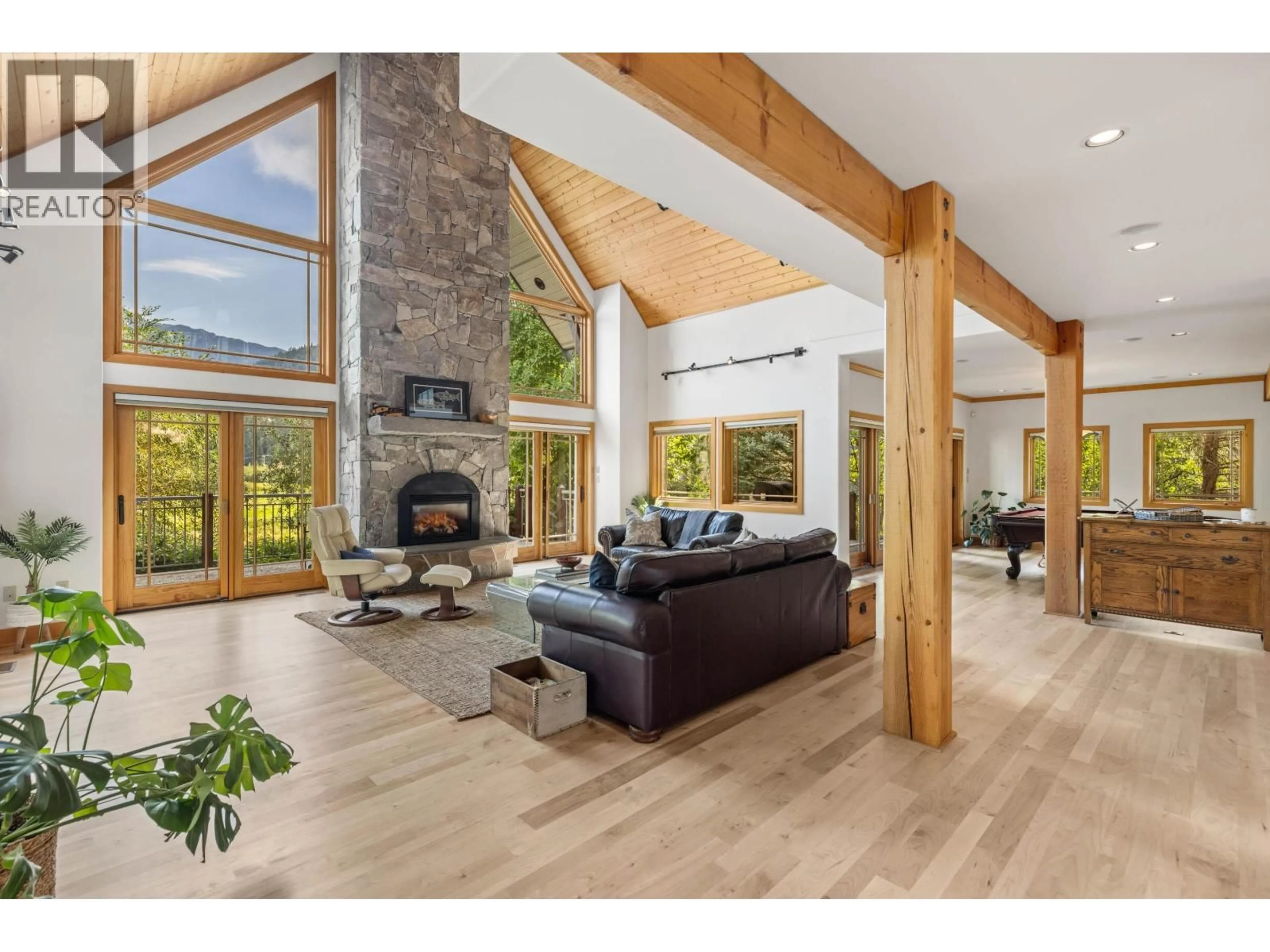 Living room with furniture, wood/laminate floor for 1360 COLLINS ROAD, Pemberton British Columbia V0N2L0