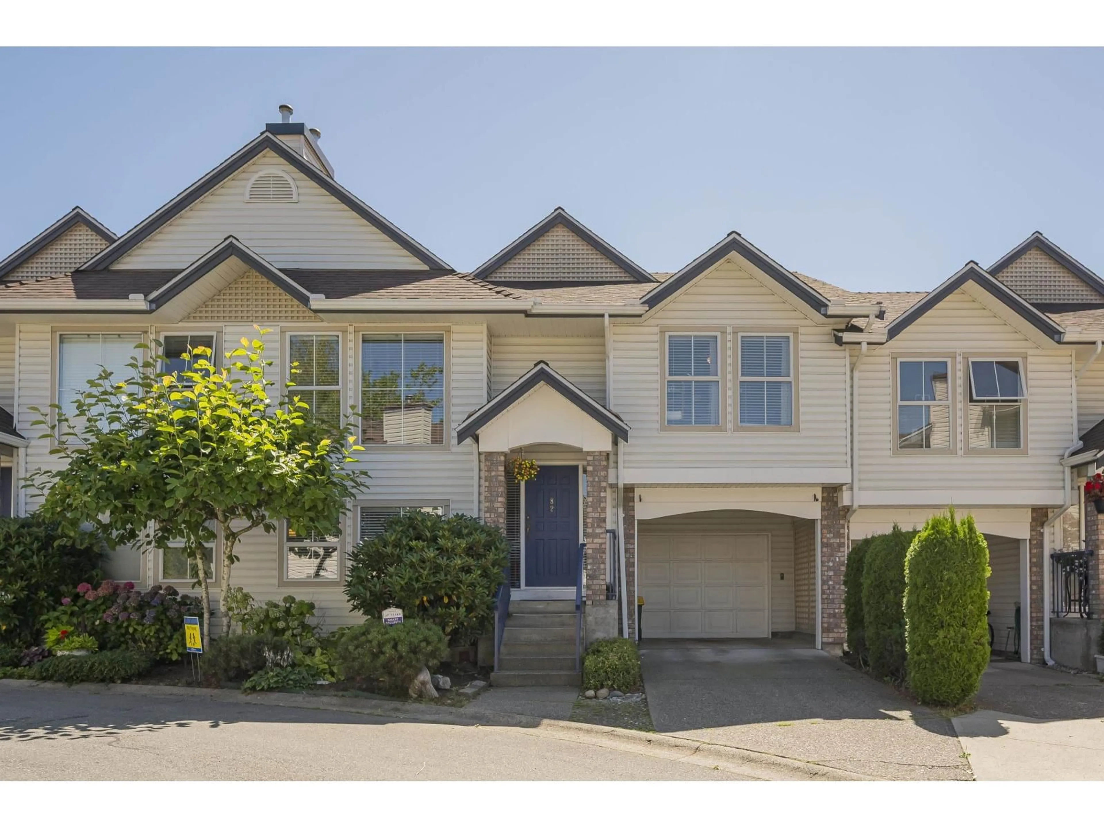 A pic from outside/outdoor area/front of a property/back of a property/a pic from drone, street for 82 - 8716 WALNUT GROVE, Langley British Columbia V1M2K2