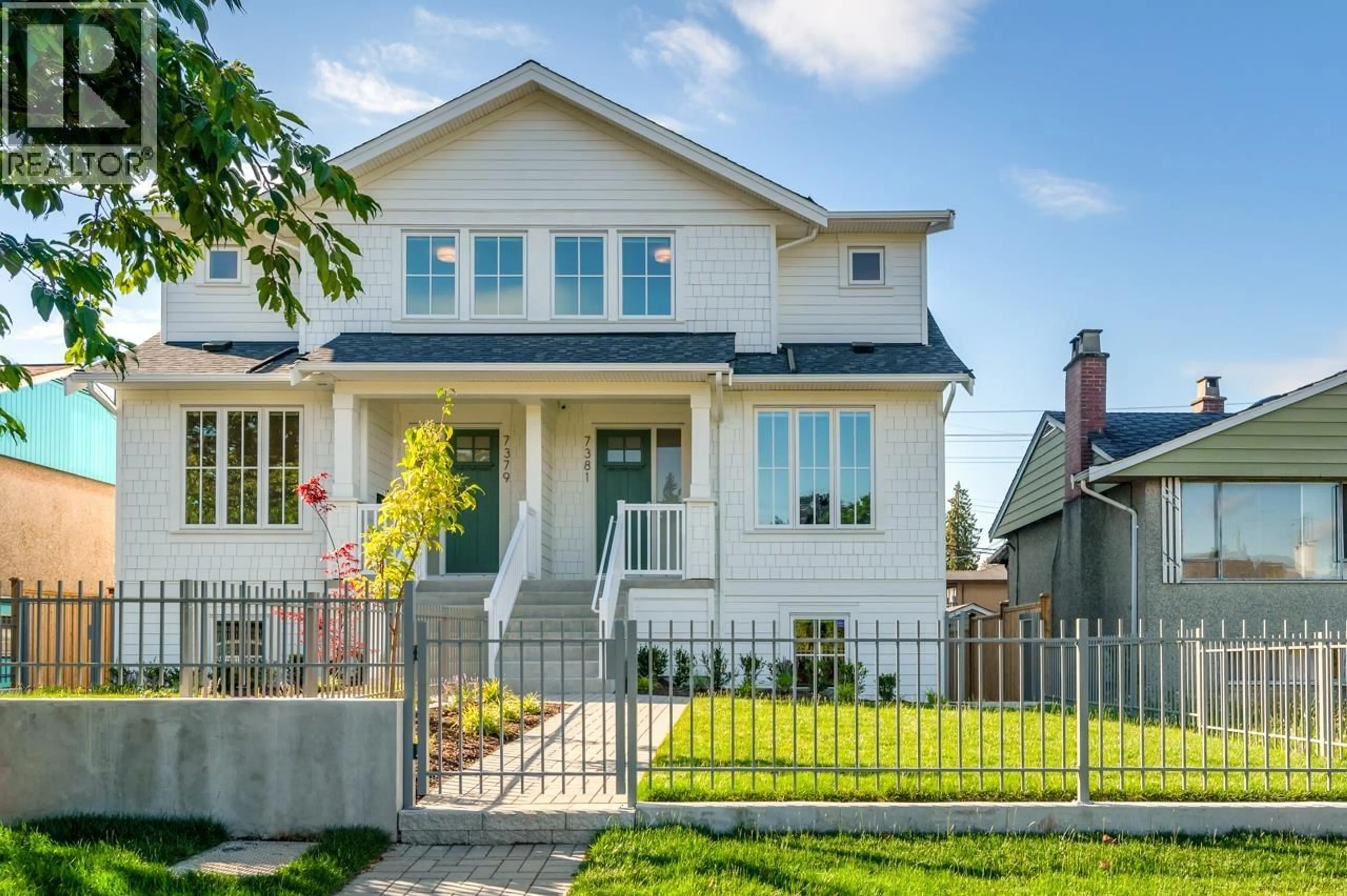 Home with vinyl exterior material, street for 7379 IMPERIAL STREET, Burnaby British Columbia V5E1N8