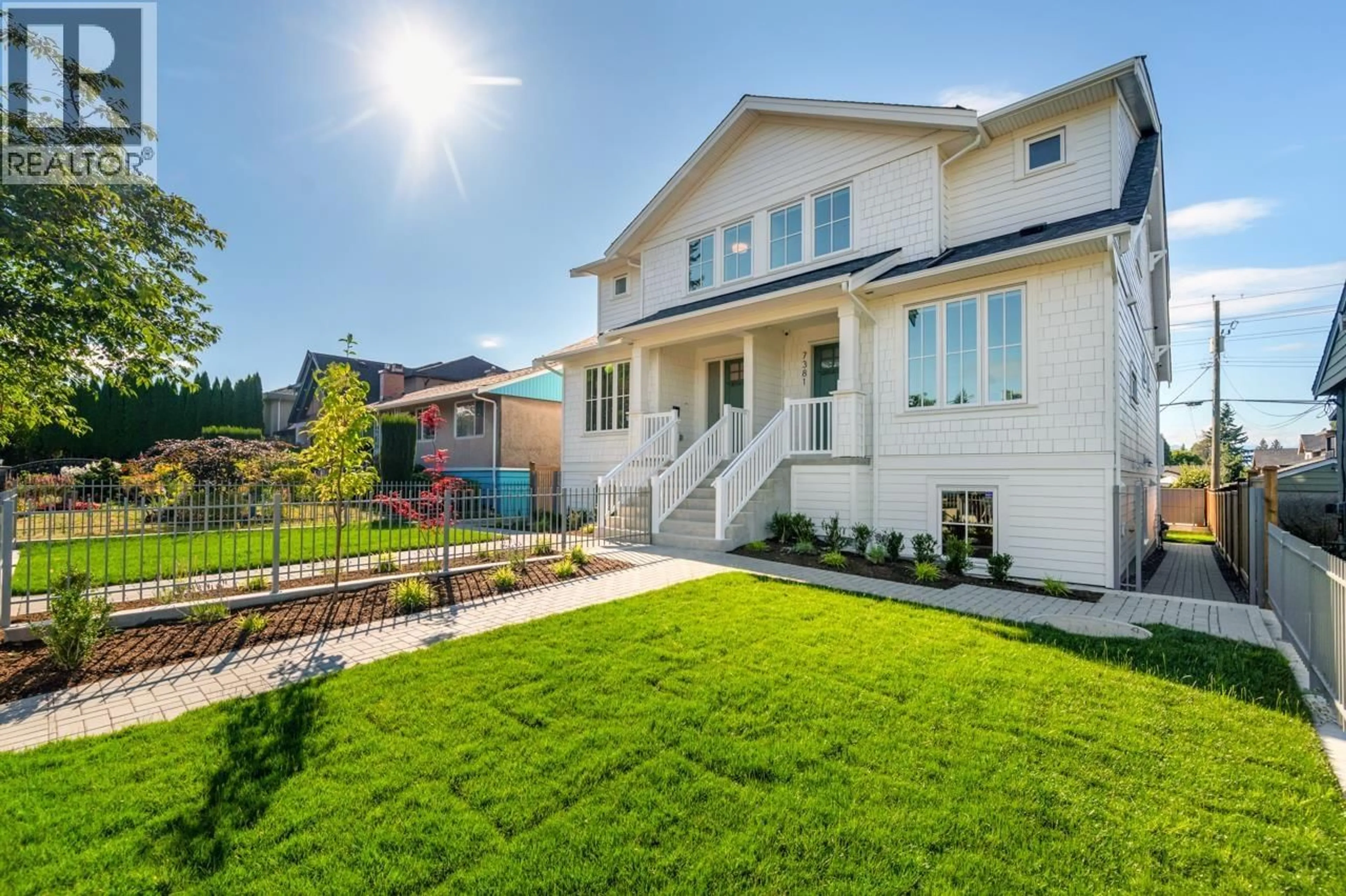 Home with brick exterior material, street for 7379 IMPERIAL STREET, Burnaby British Columbia V5E1N8