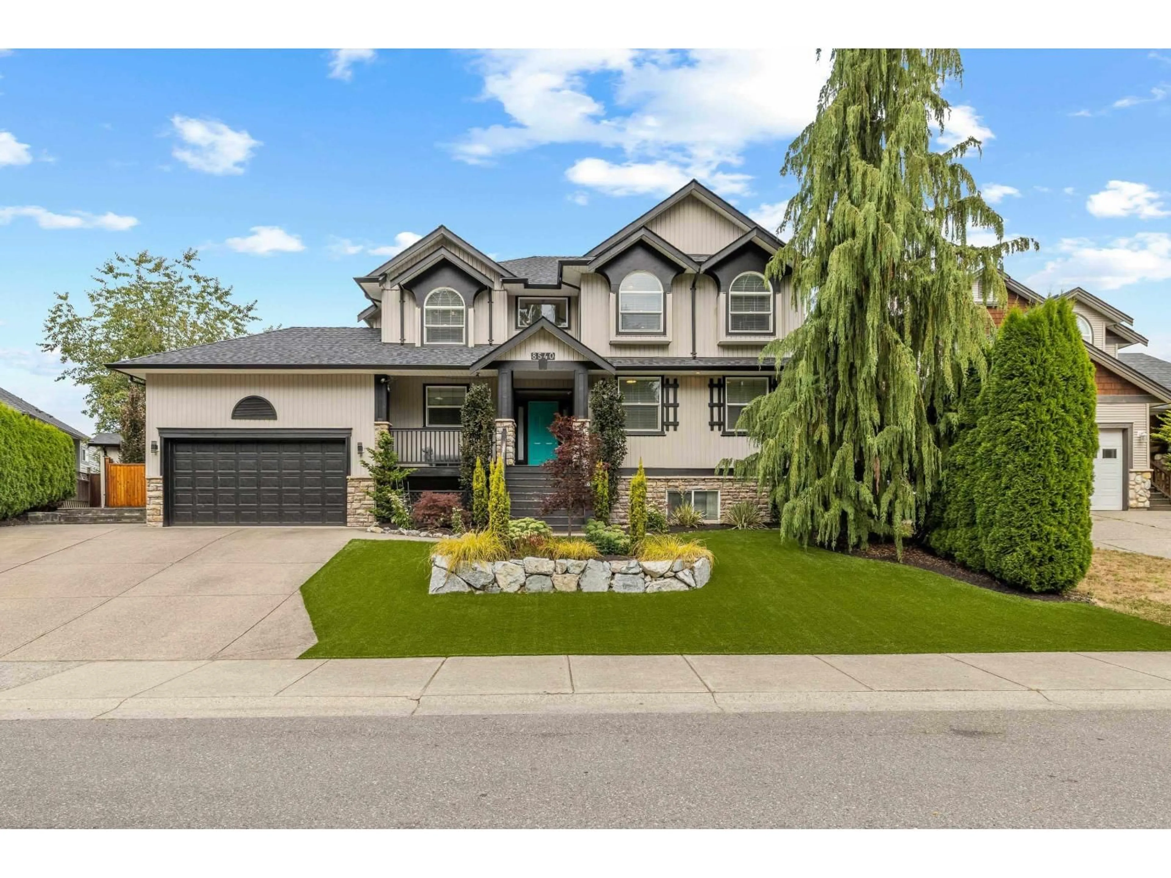 Home with brick exterior material, street for 8540 DOERKSEN, Mission British Columbia V2V7C4