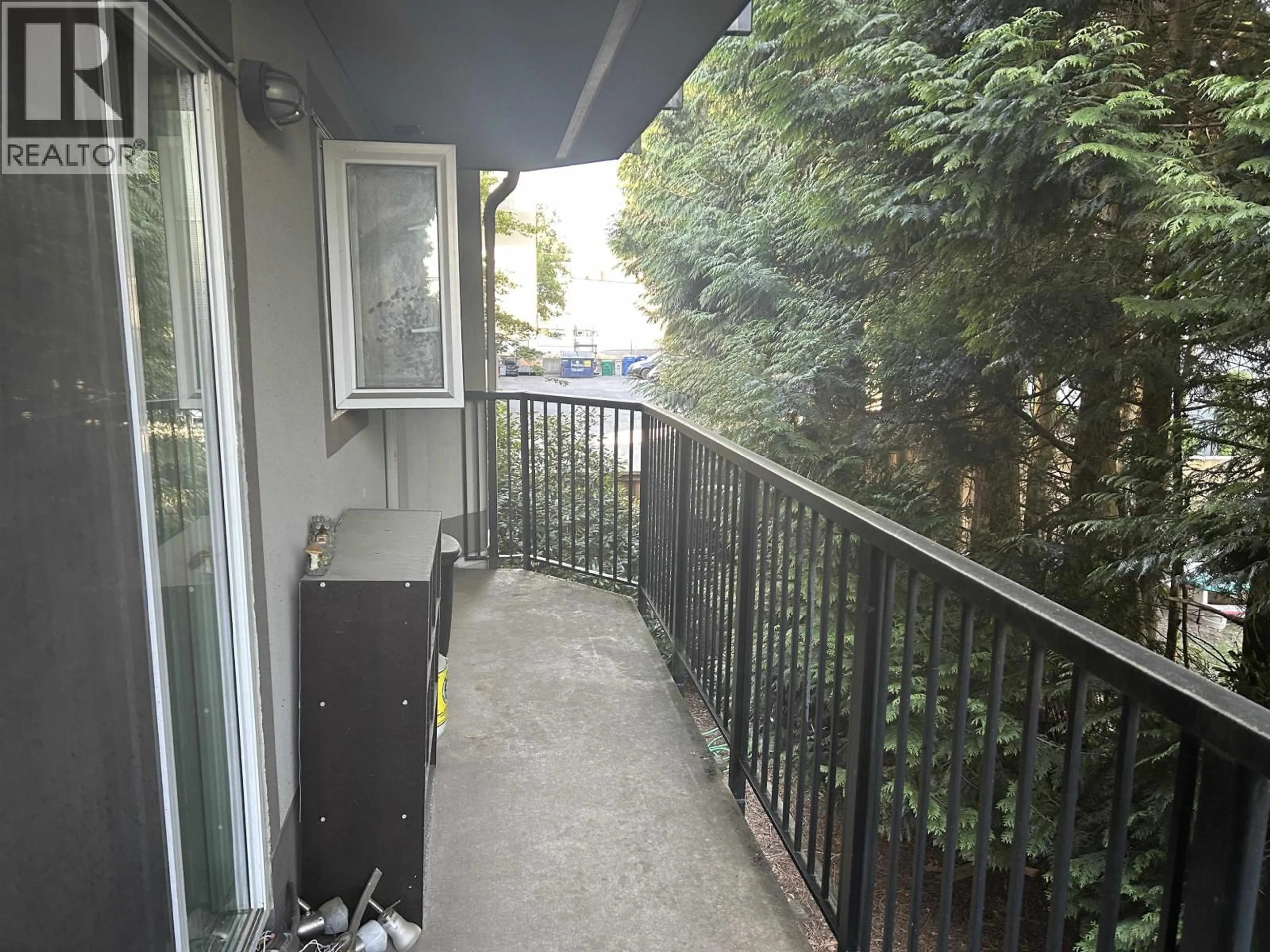 Balcony in the apartment, city buildings view from balcony for 206 - 620 BLACKFORD STREET, New Westminster British Columbia V3M1R6