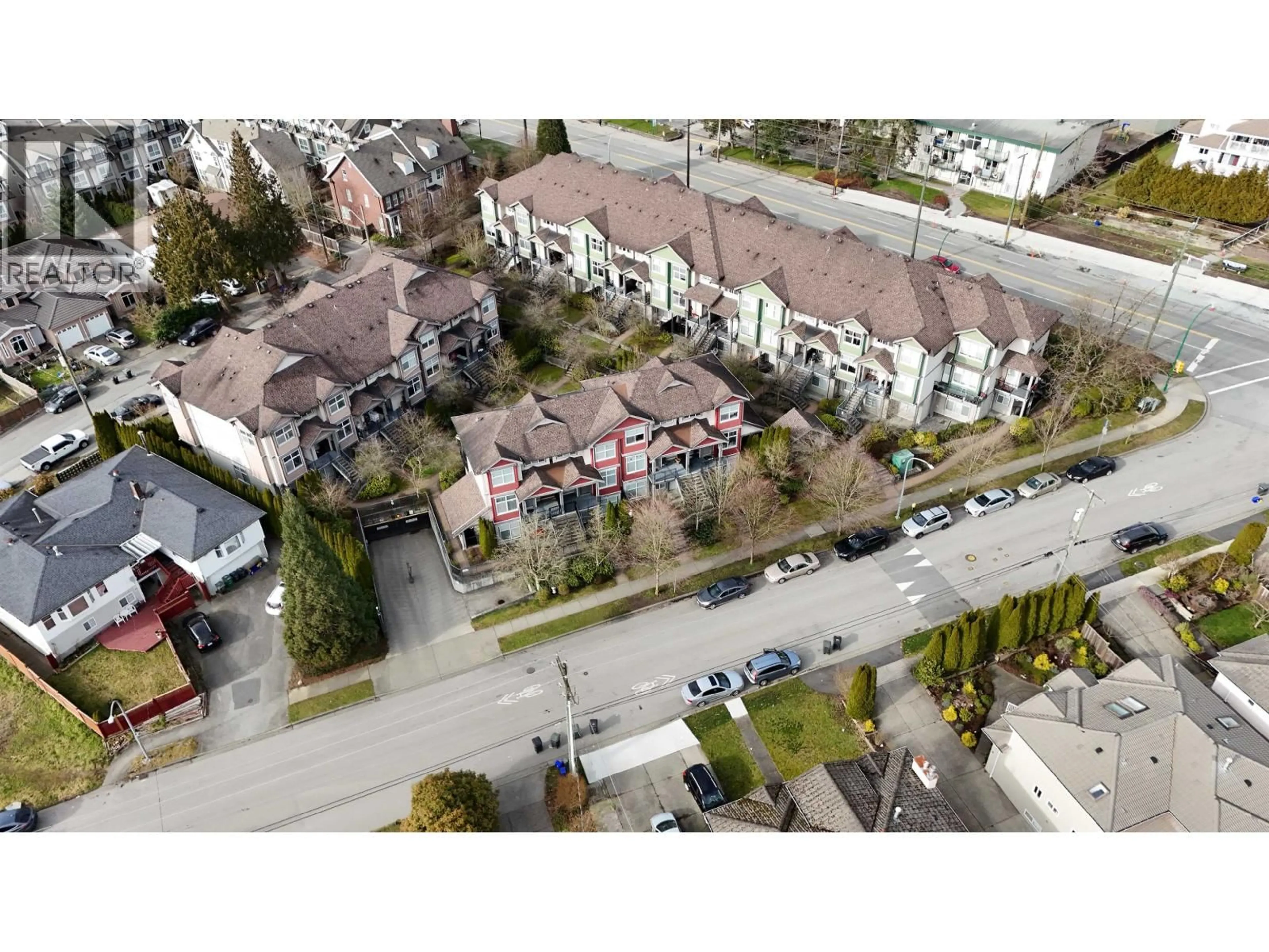 A pic from outside/outdoor area/front of a property/back of a property/a pic from drone, street for 121 - 7333 16TH AVENUE, Burnaby British Columbia V3N0A8