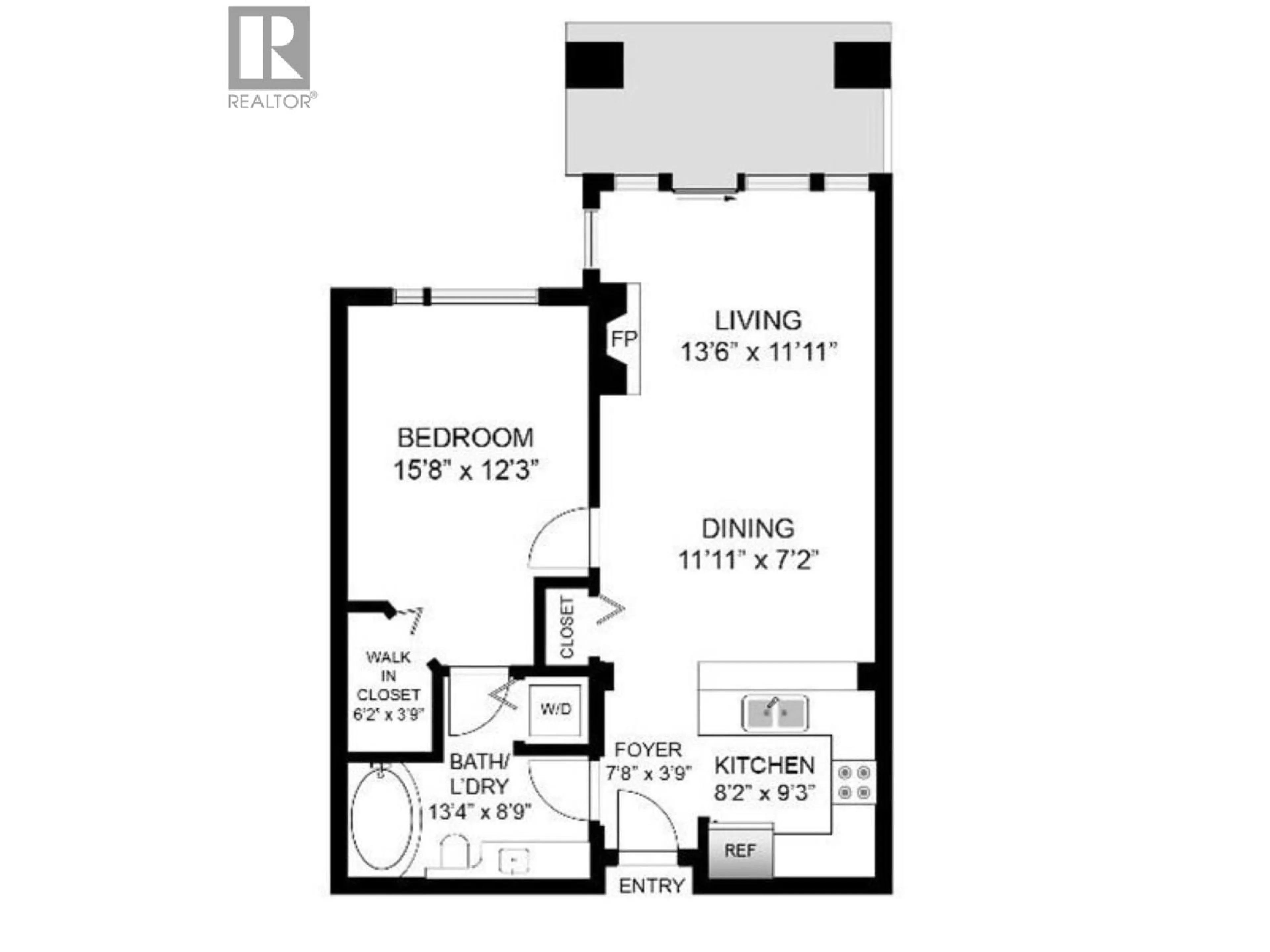 Floor plan for 212 - 2250 WESBROOK MALL, Vancouver British Columbia V6T0A6