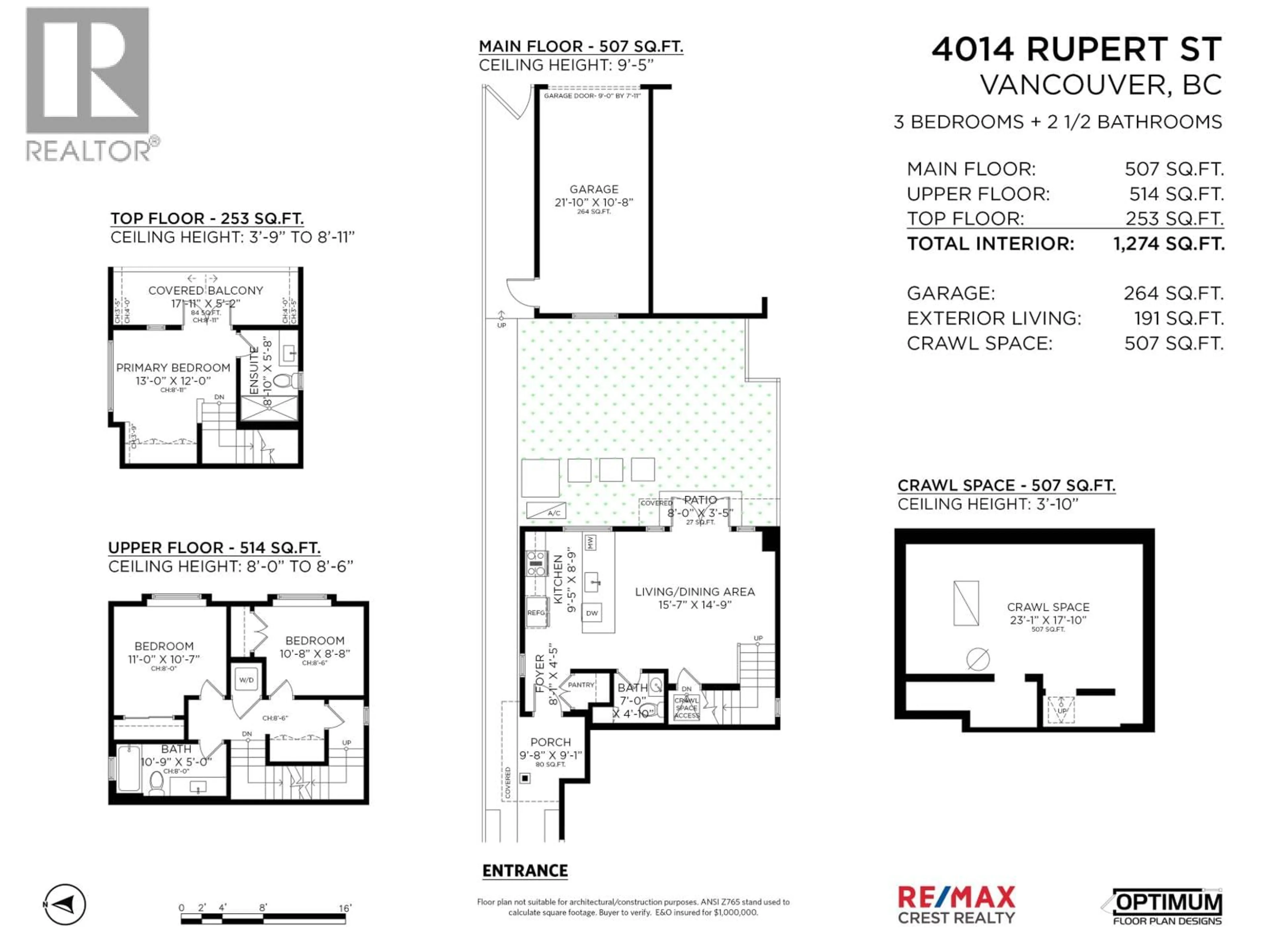 Floor plan for 4014 RUPERT STREET, Vancouver British Columbia V5R2H3