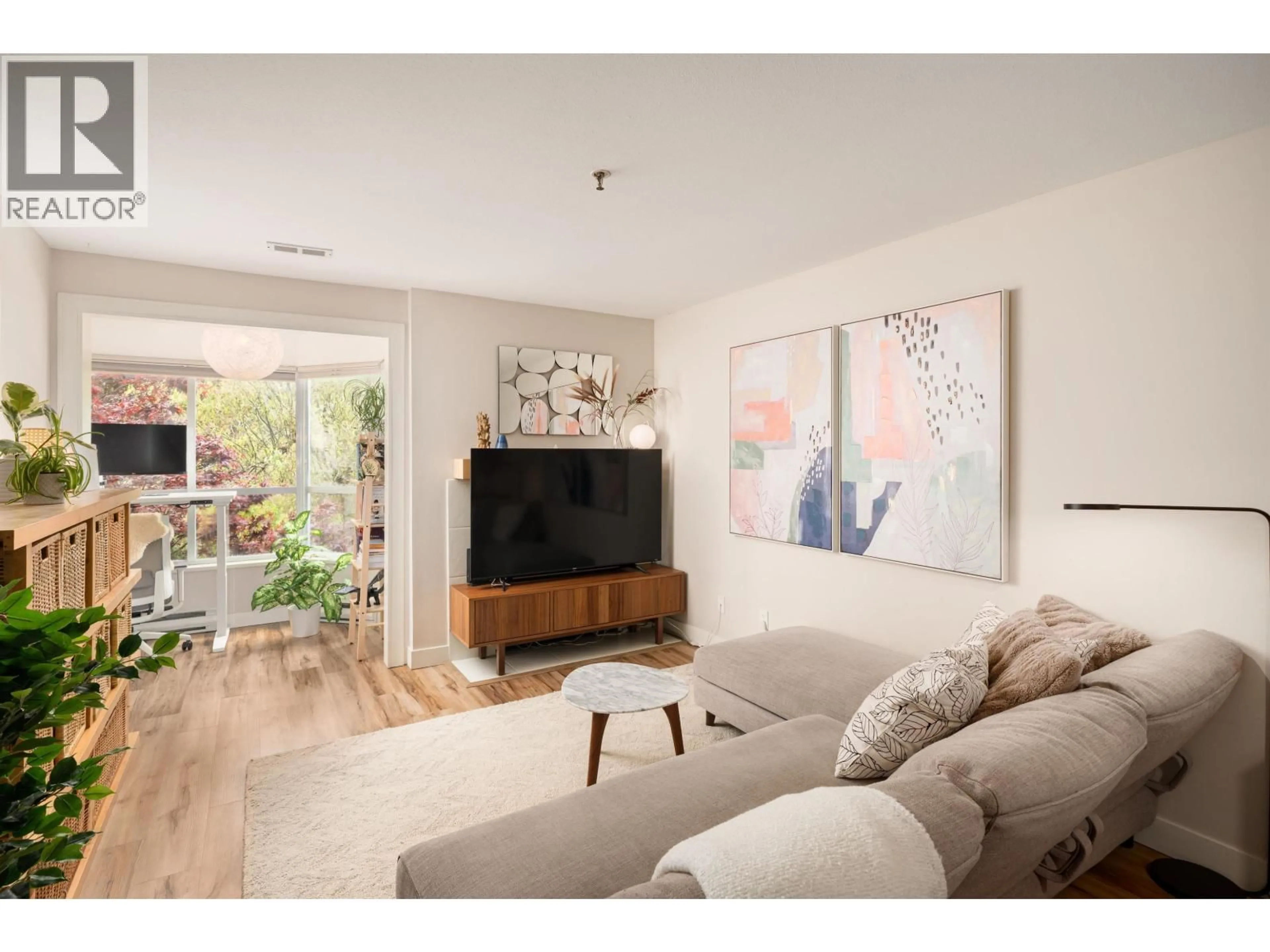Living room with furniture, wood/laminate floor for 302 - 2333 ETON STREET, Vancouver British Columbia V5L1E2