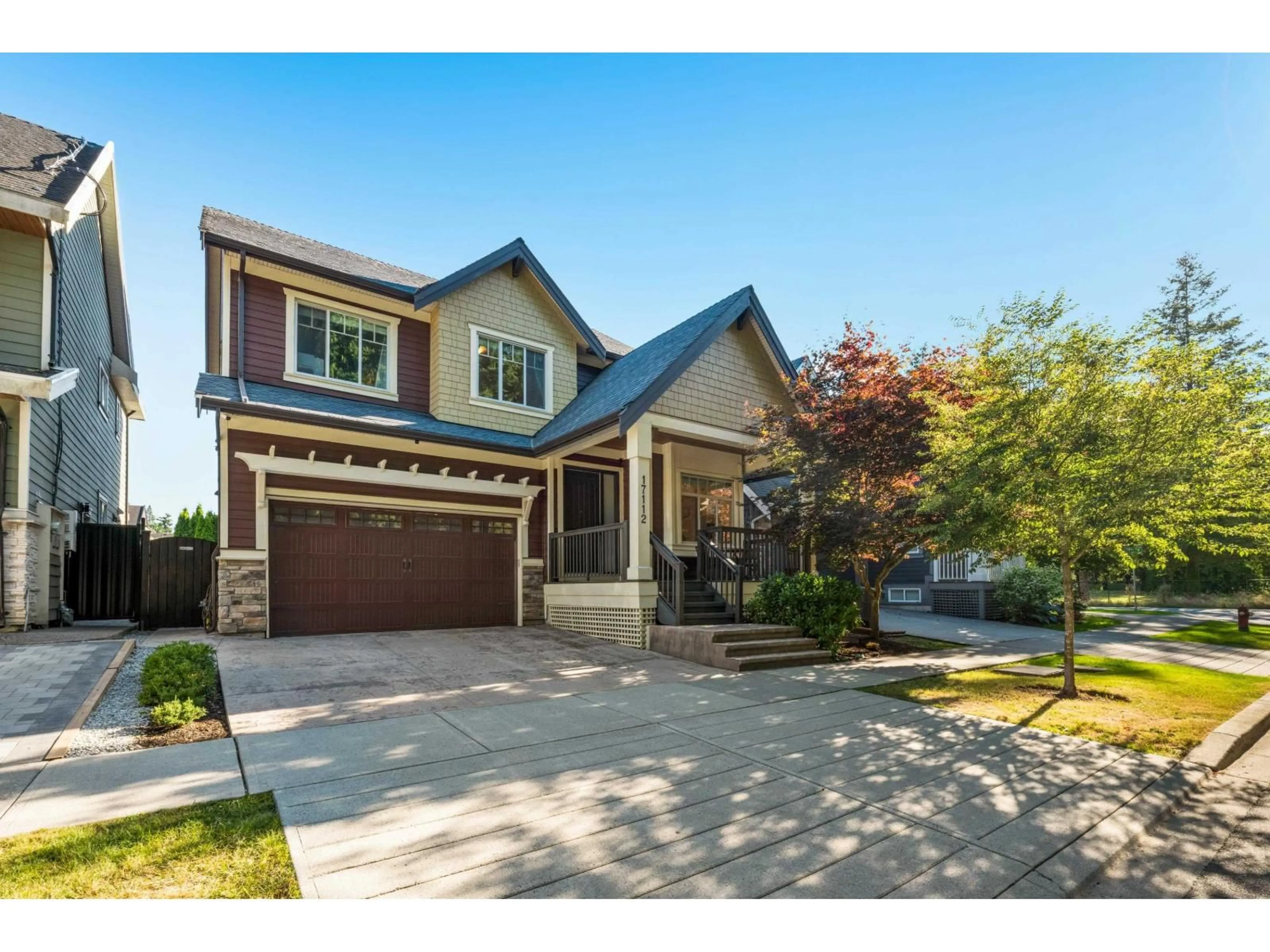 Home with brick exterior material, street for 17112 3A, Surrey British Columbia V3Z2X7