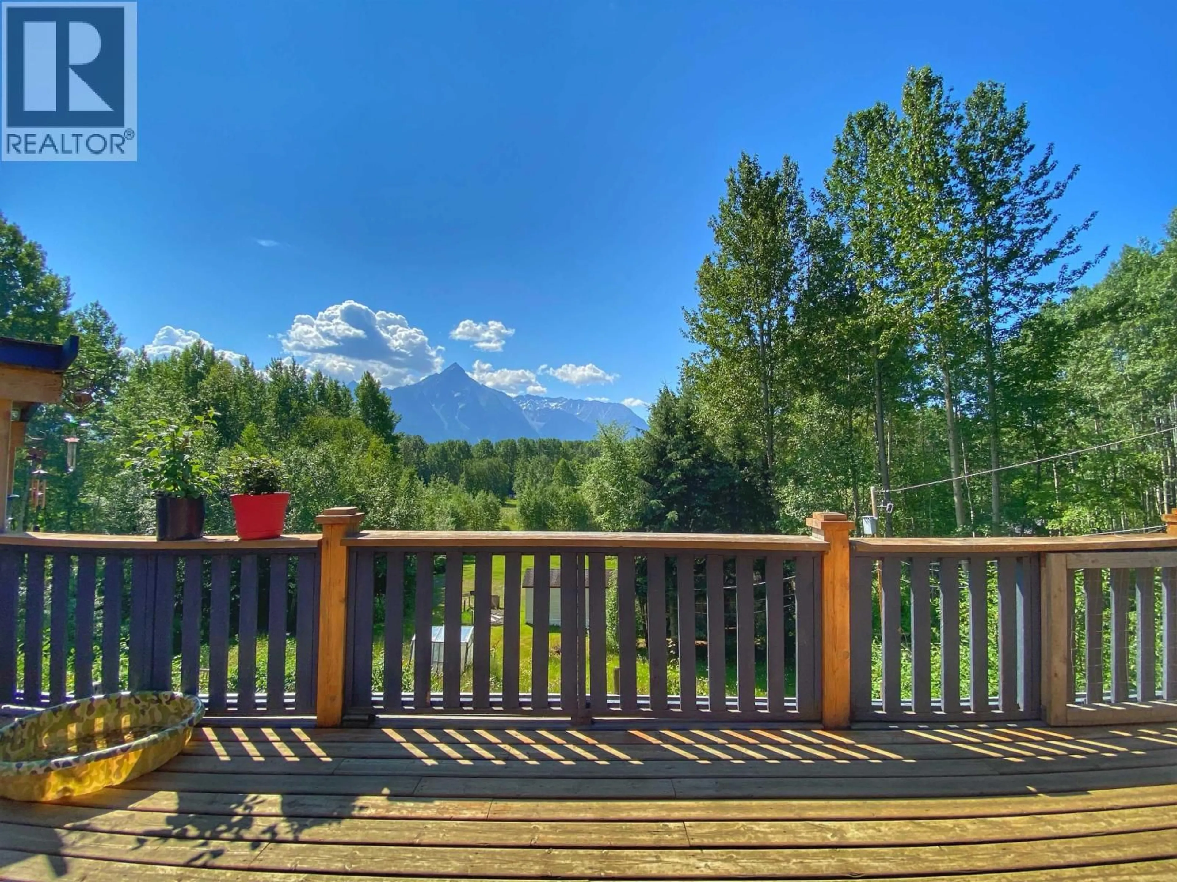 Patio, mountain view for 3440 BENCH ROAD, Hazelton British Columbia V0J1Y1