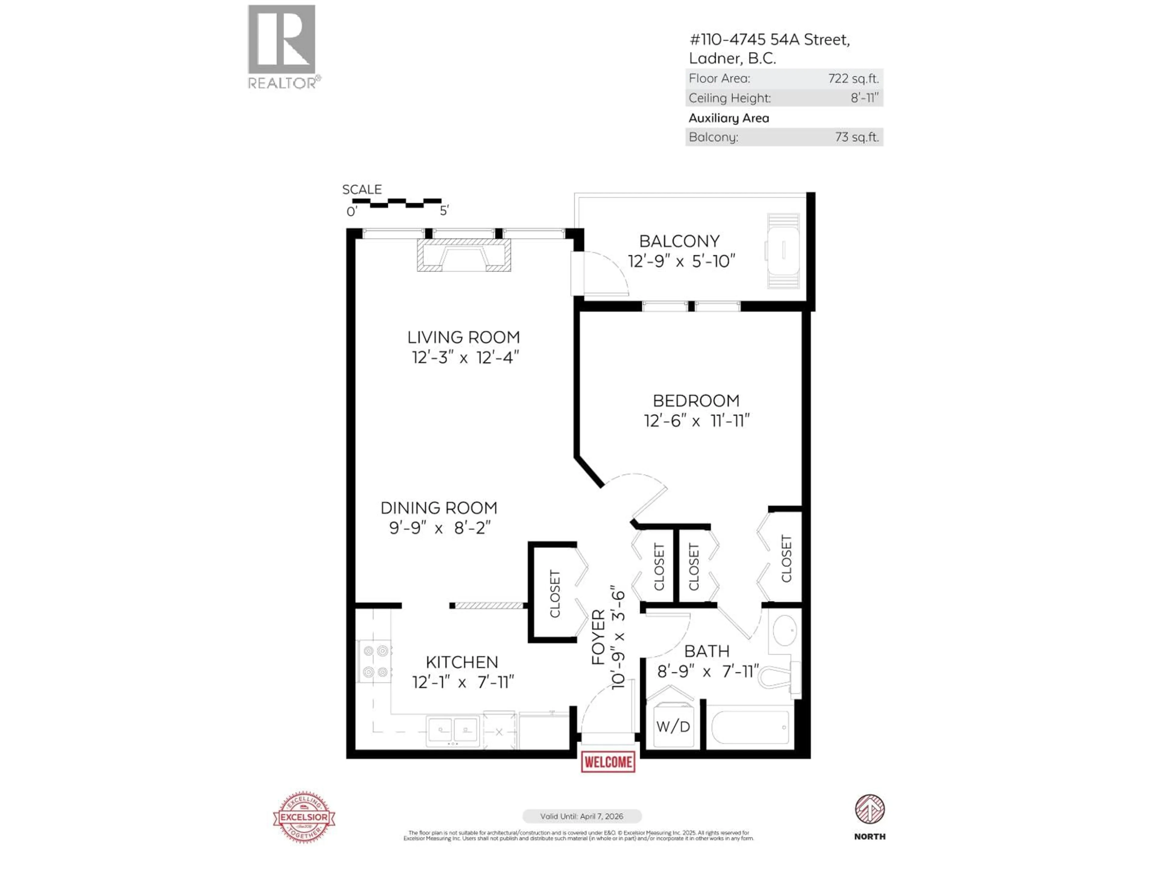 Floor plan for 110 - 4745 54A STREET, Ladner British Columbia V4K2Z9
