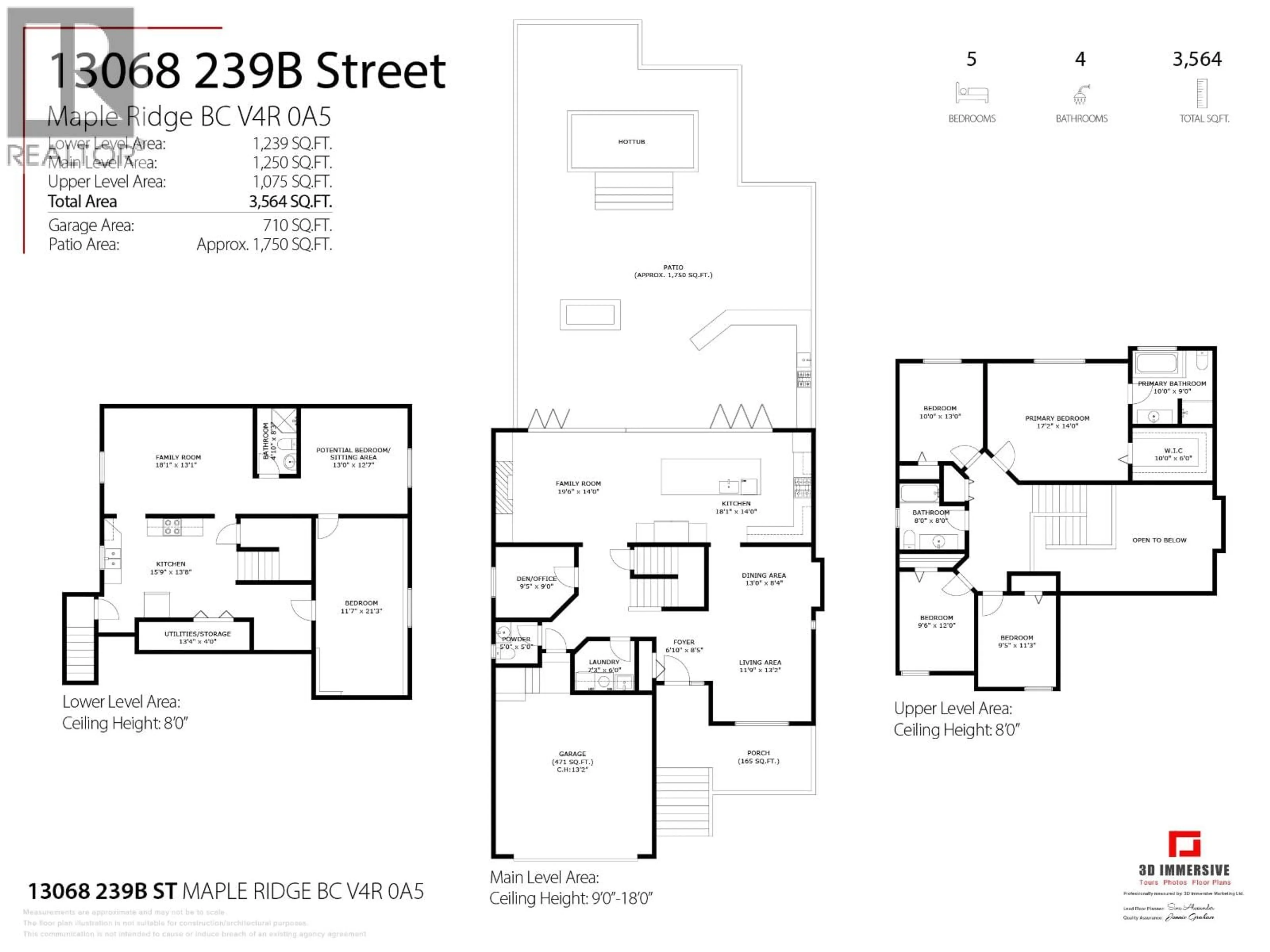 Floor plan for 13068 239B STREET, Maple Ridge British Columbia V4R0A5