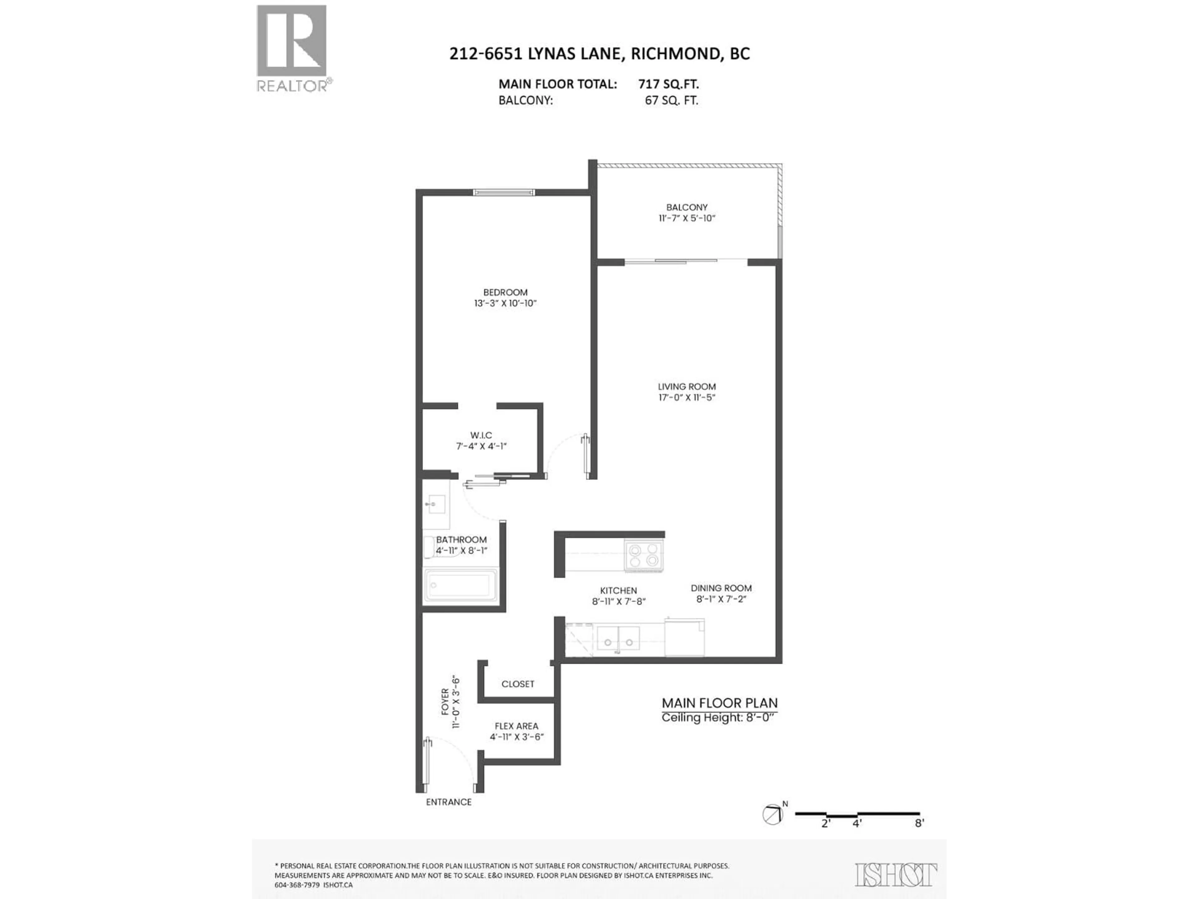 Floor plan for 212 - 6651 LYNAS LANE, Richmond British Columbia V7C3K8