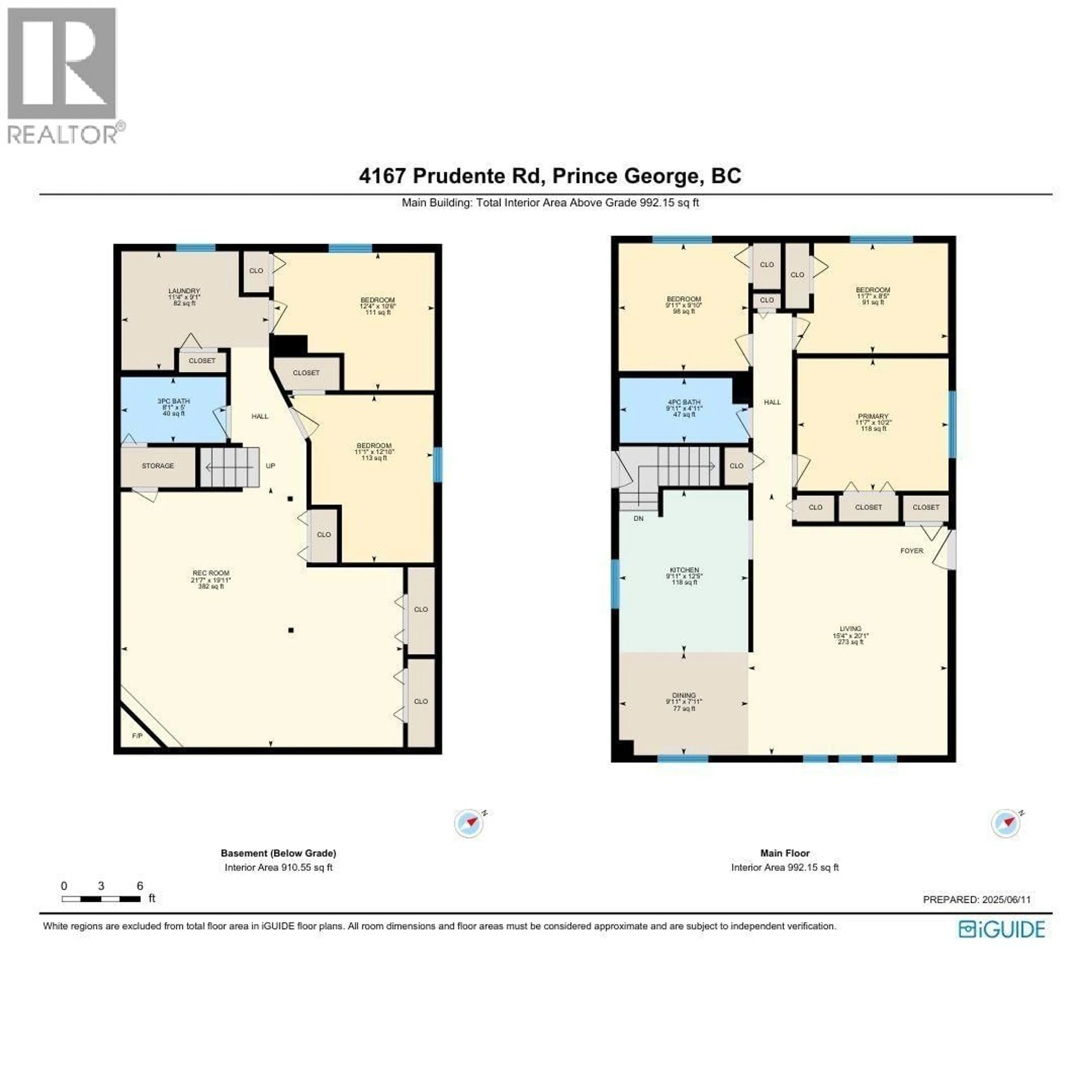 Floor plan for 4167 PRUDENTE ROAD, Prince George British Columbia V2N5K3