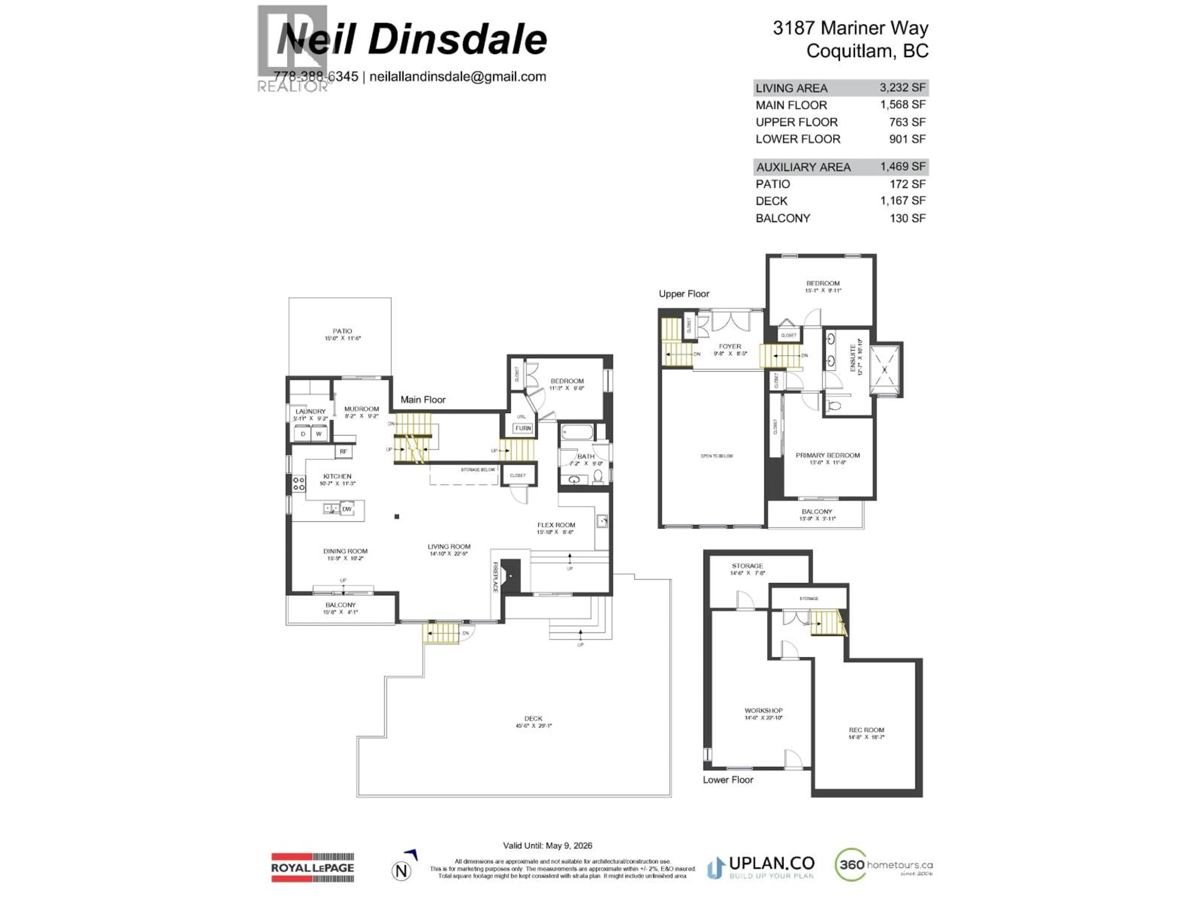 Floor plan for 3187 MARINER WAY, Coquitlam British Columbia V3C4M8
