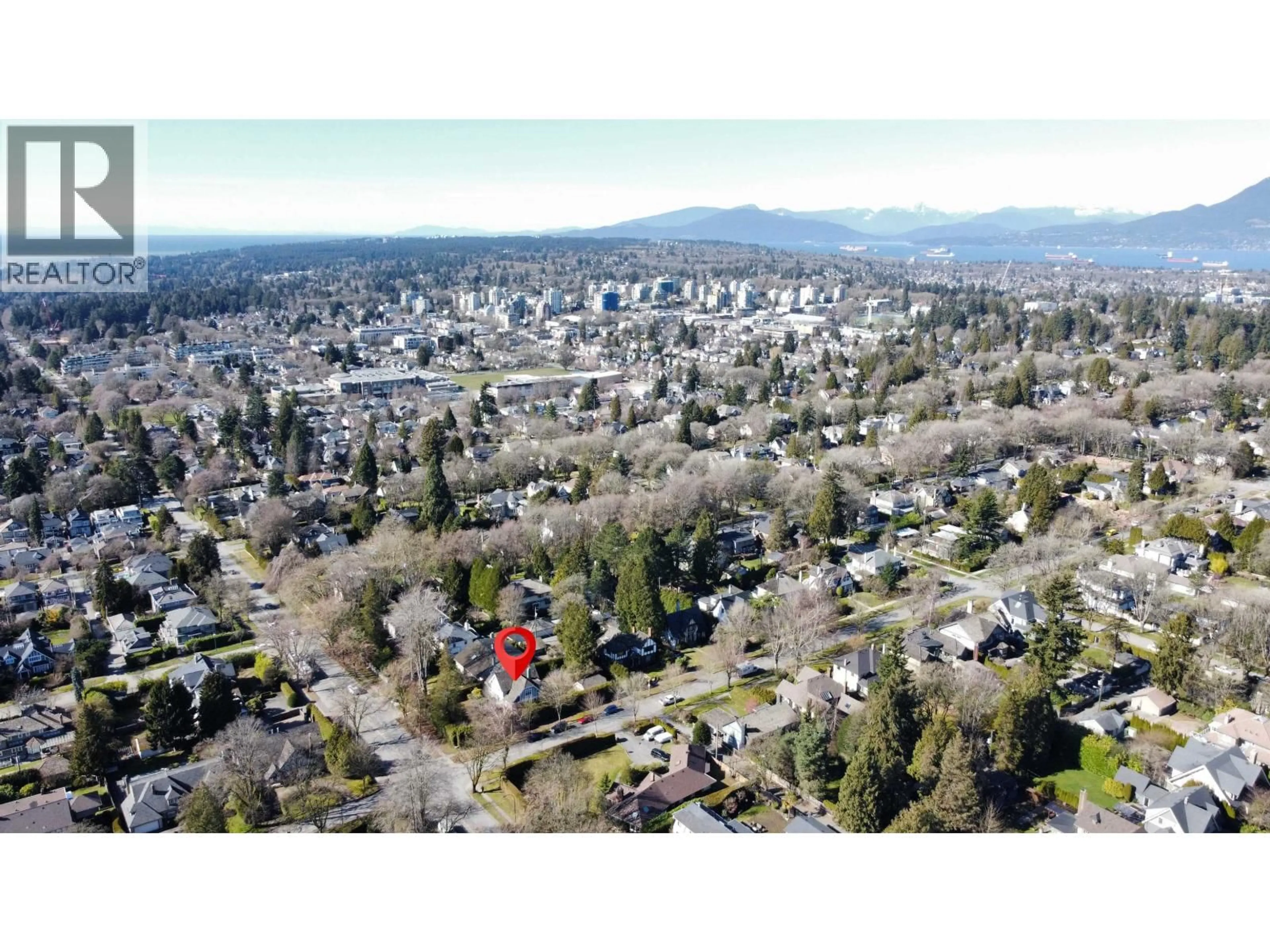 A pic from outside/outdoor area/front of a property/back of a property/a pic from drone, mountain view for 6485 ADERA STREET, Vancouver British Columbia V6M3J7