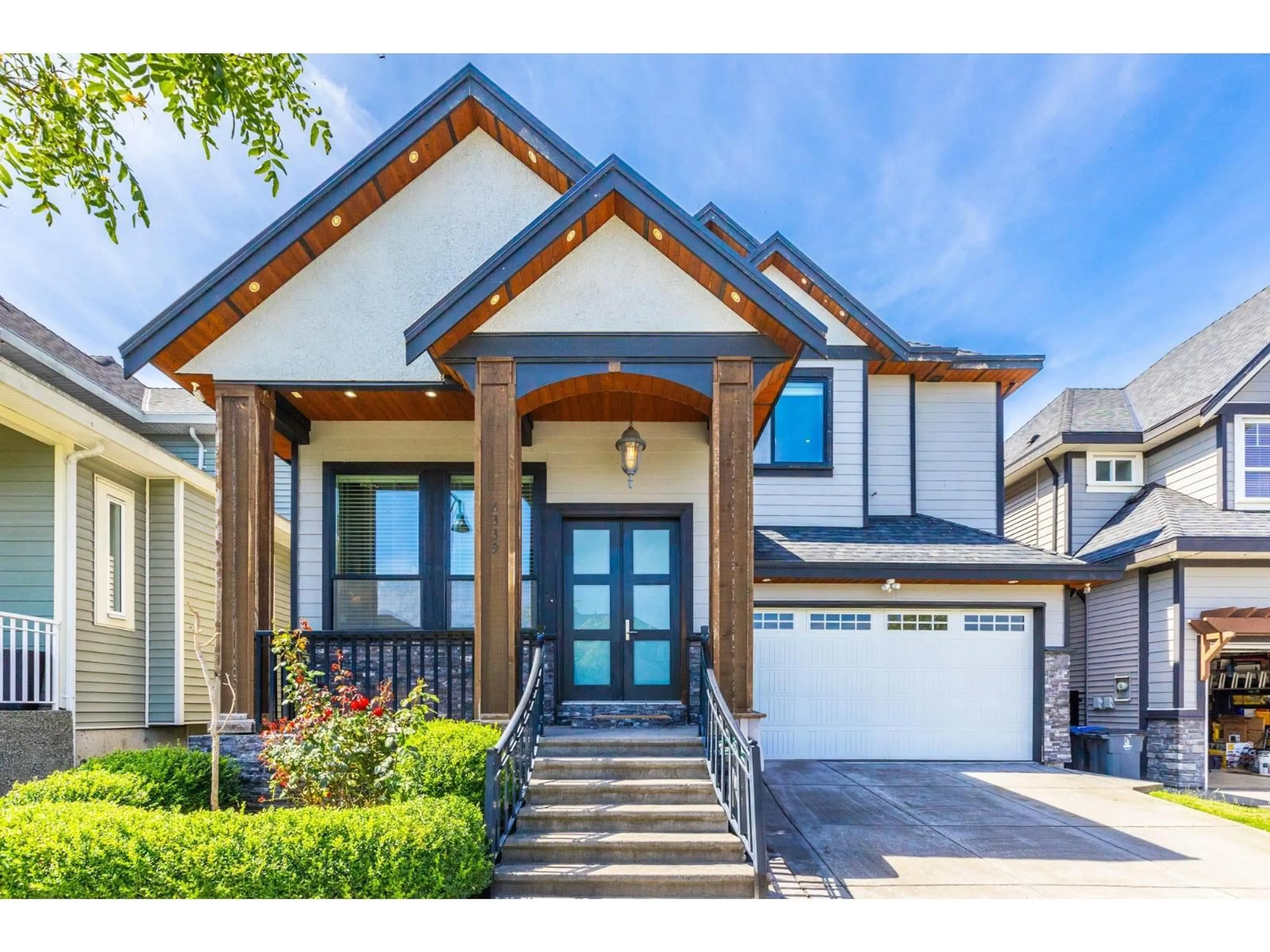 Home with brick exterior material, street for 6339 165, Surrey British Columbia V3S2V2