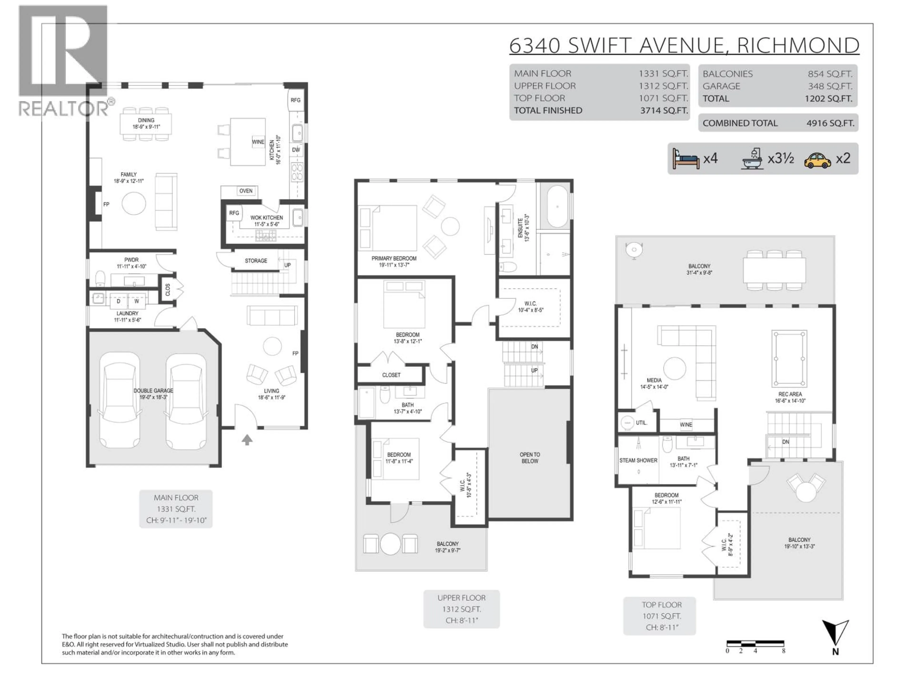 Floor plan for 6340 SWIFT AVENUE, Richmond British Columbia V7E4H1