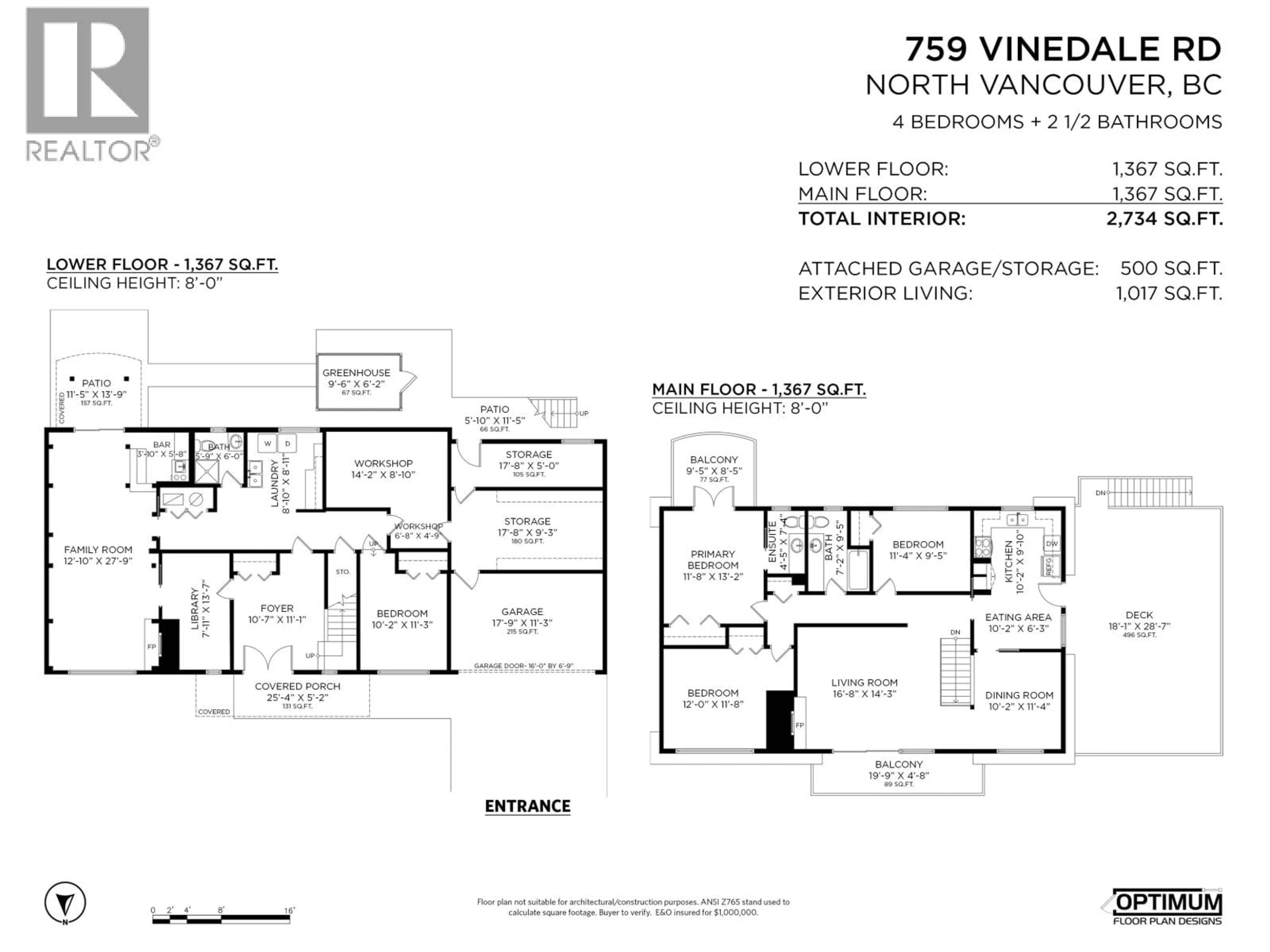 Floor plan for 759 VINEDALE ROAD, North Vancouver British Columbia V7K1A1