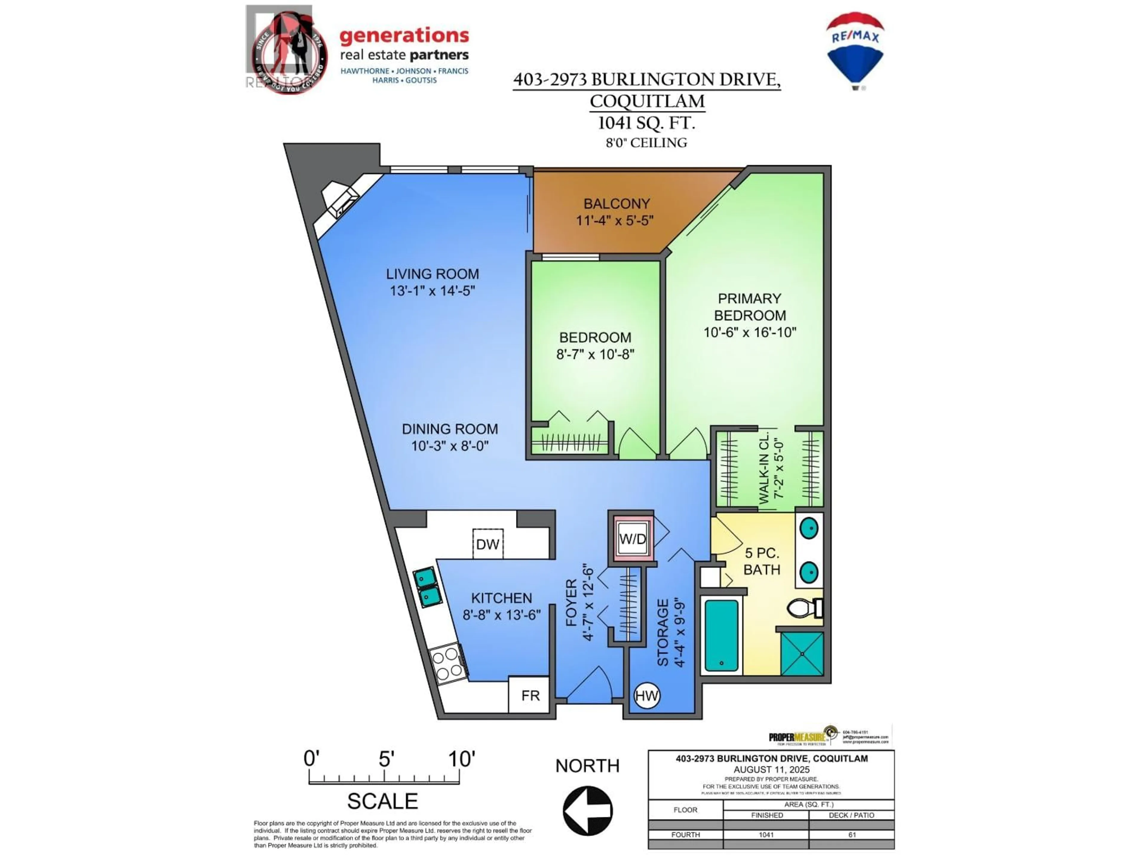 Floor plan for 403 - 2973 BURLINGTON DRIVE, Coquitlam British Columbia V3B6X1