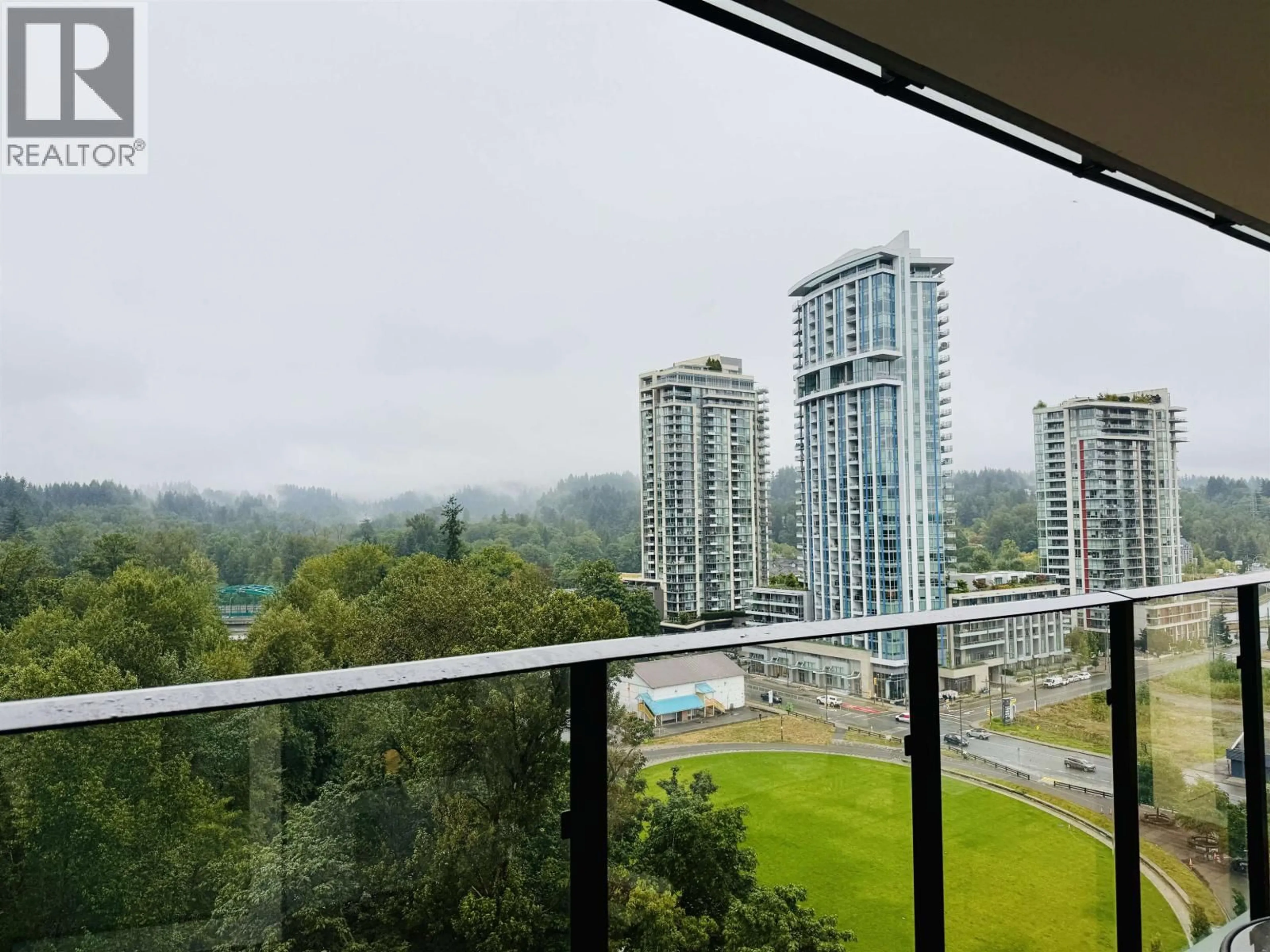 Balcony in the apartment, city buildings view from balcony for 1408 - 1401 HUNTER STREET, North Vancouver British Columbia V7J0E2