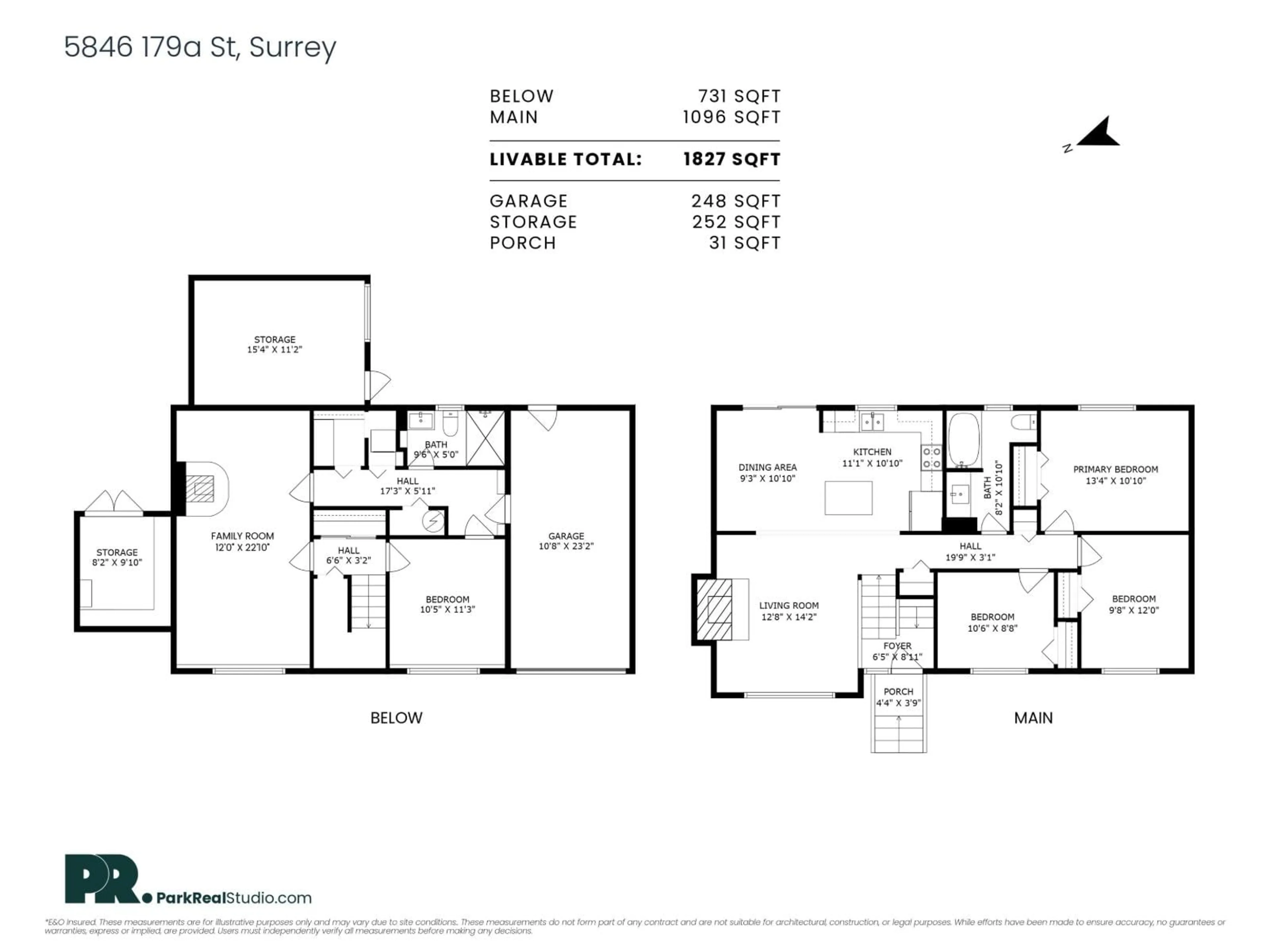 Floor plan for 5846 179A, Surrey British Columbia V3S4K3