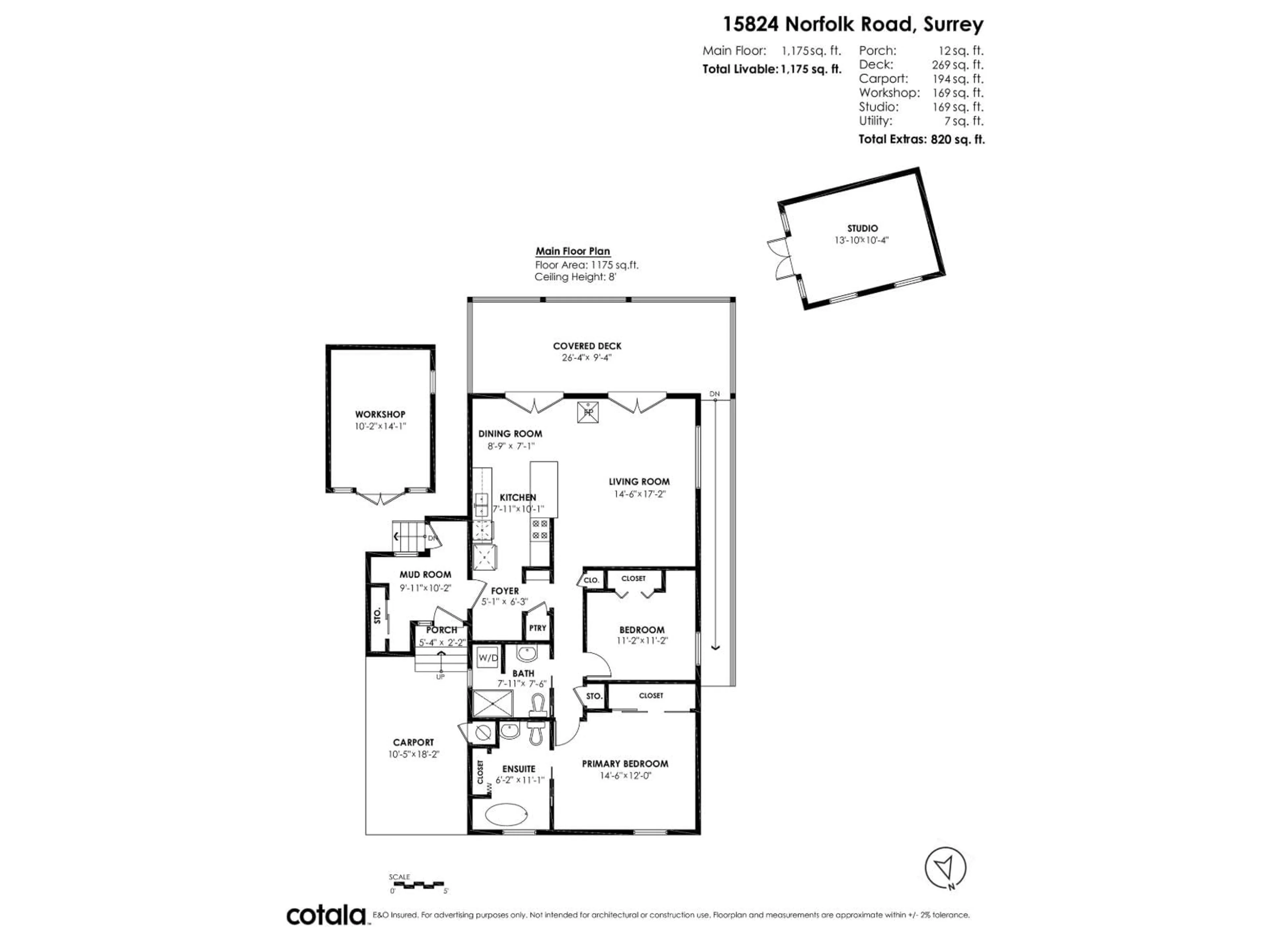 Floor plan for 15824 NORFOLK, Surrey British Columbia V4A5K9