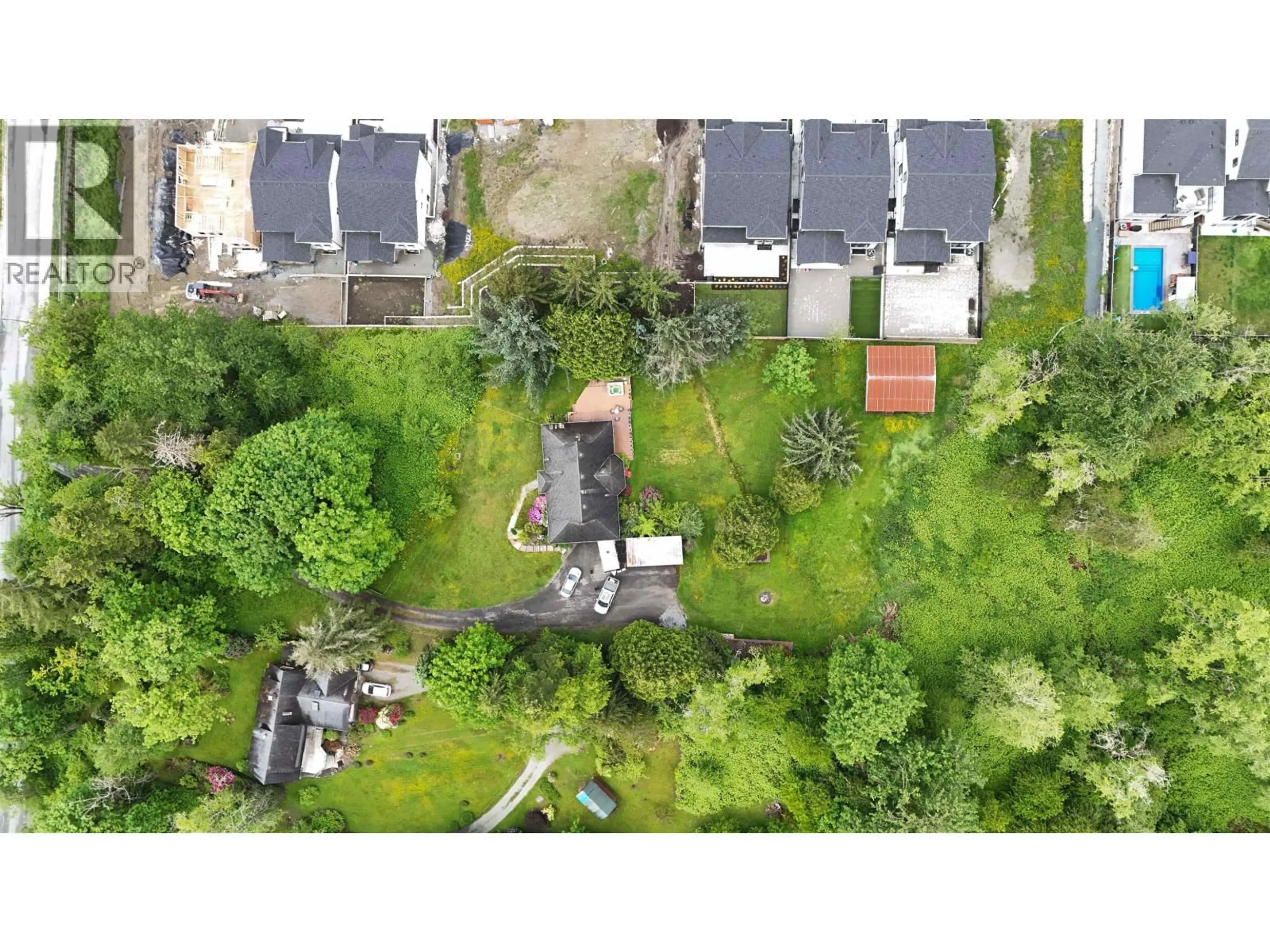 A pic from outside/outdoor area/front of a property/back of a property/a pic from drone, street for 24221 110 AVENUE, Maple Ridge British Columbia V2W1H7