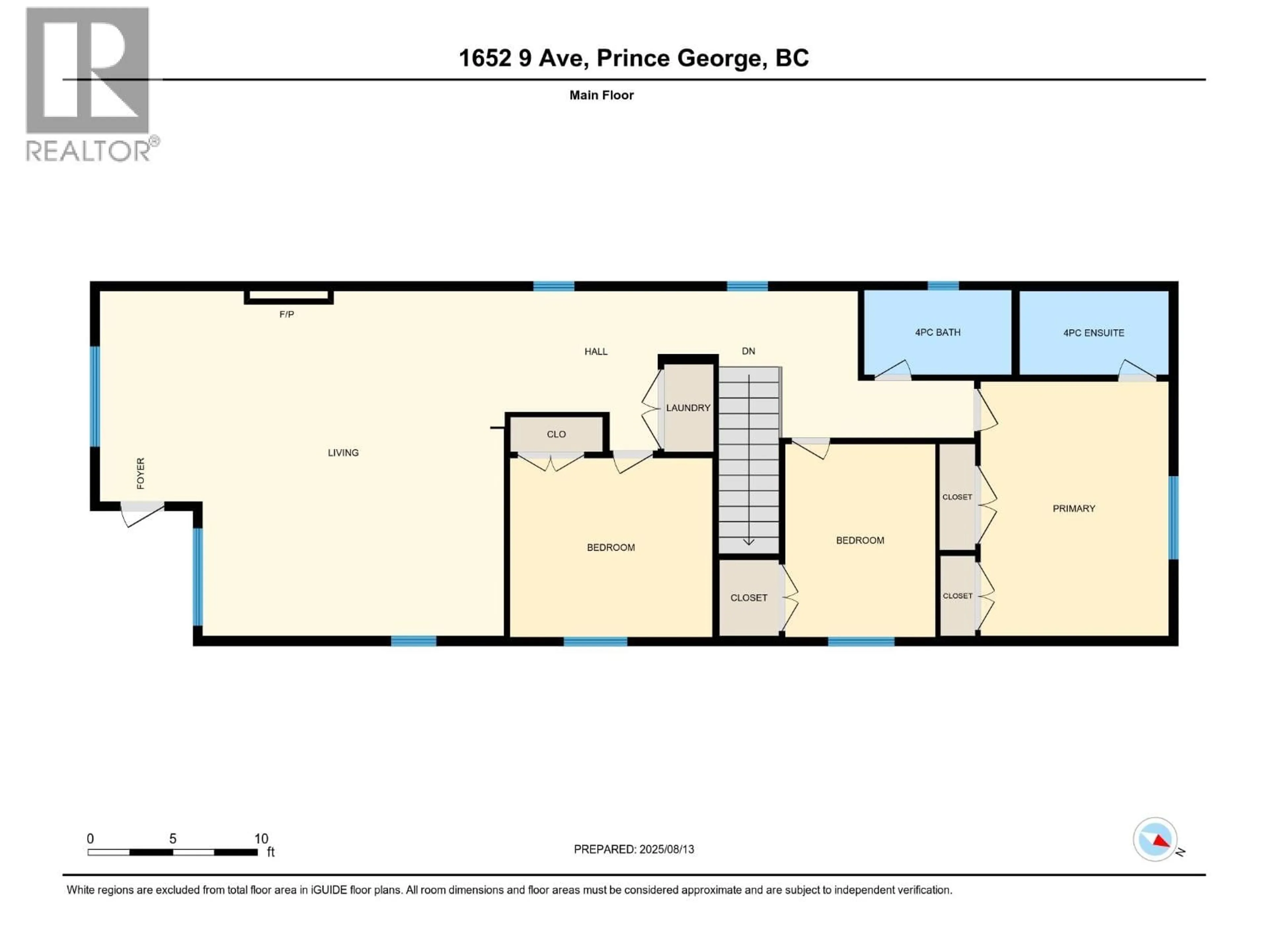 Floor plan for 1652 9TH AVENUE, Prince George British Columbia V2L3S1