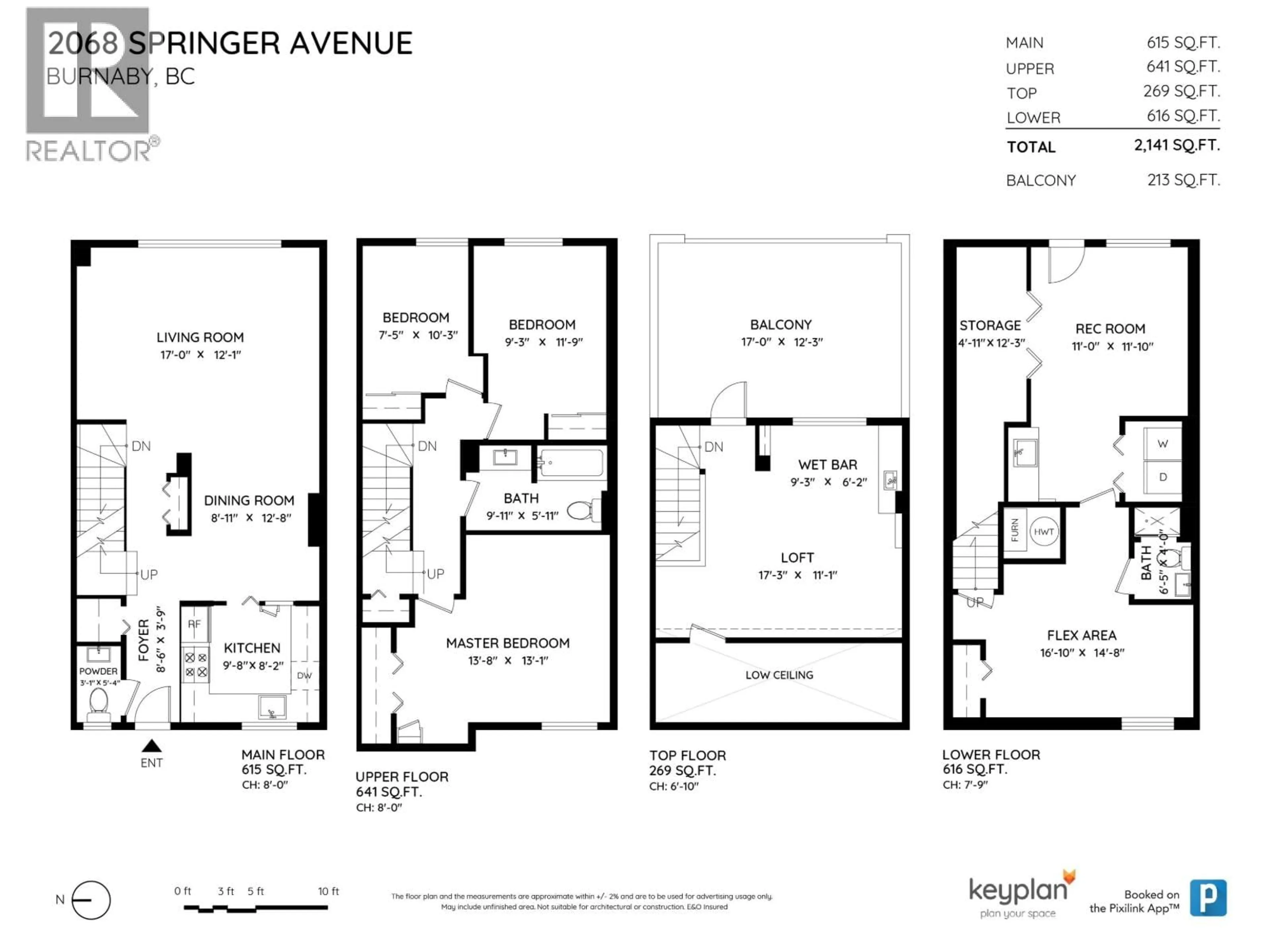 Floor plan for 2068 SPRINGER AVENUE, Burnaby British Columbia V5B3M5