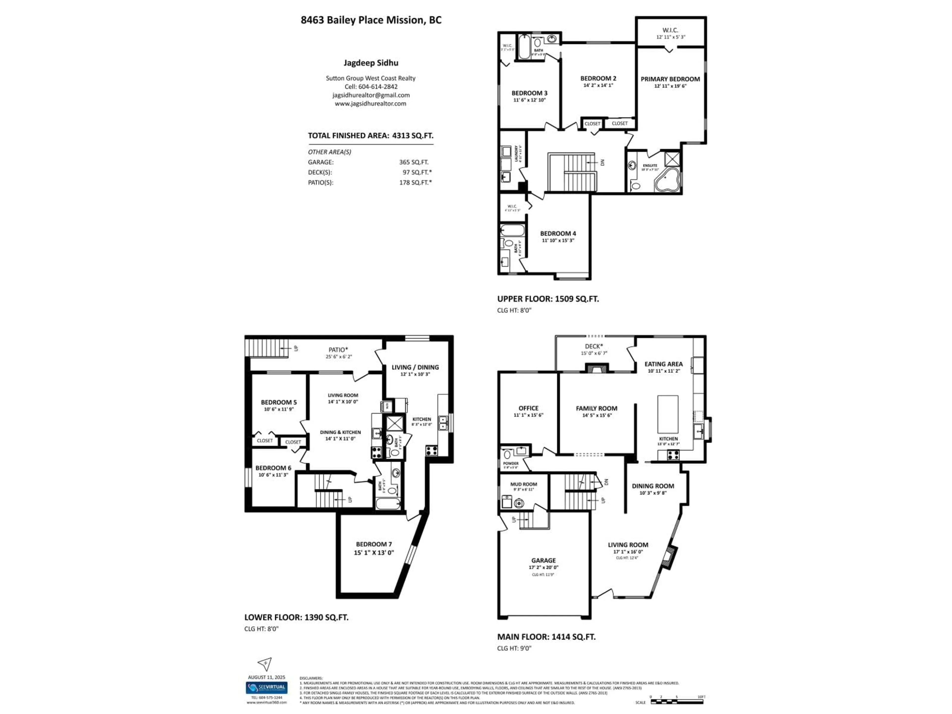 Floor plan for 8463 BAILEY, Mission British Columbia V4S0B3