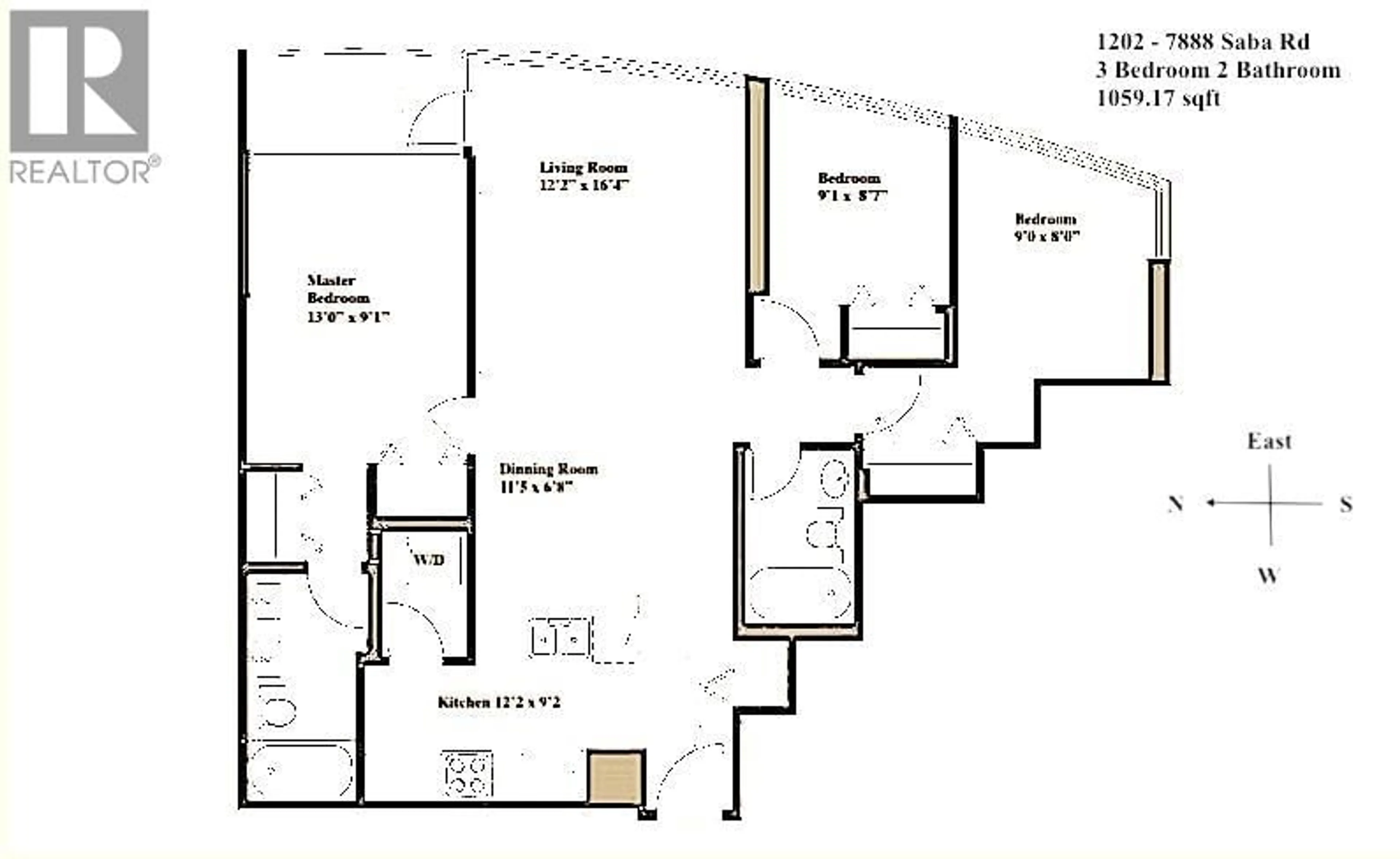 Floor plan for 1202 - 7888 SABA ROAD, Richmond British Columbia V6Y0A2