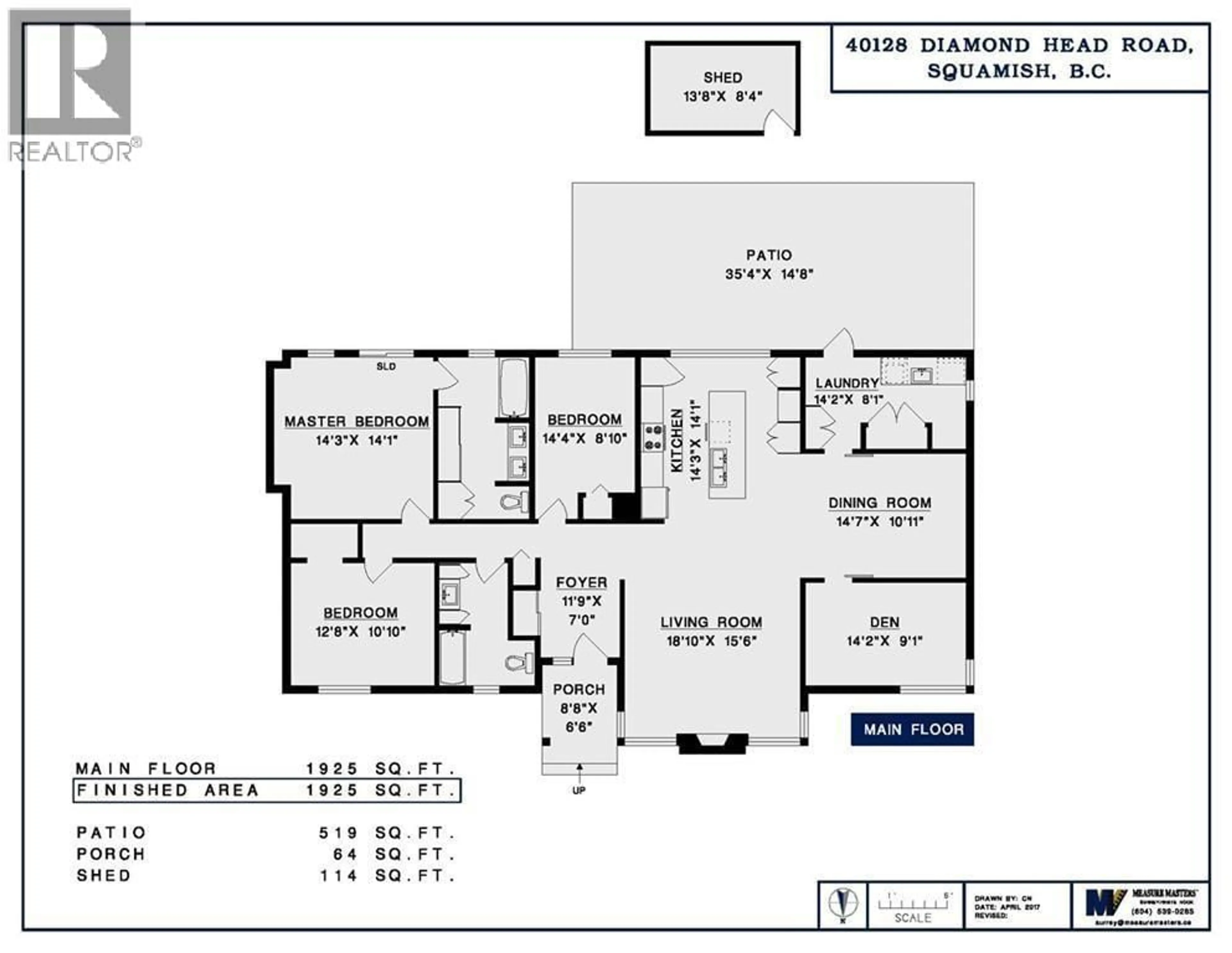 Floor plan for 40128 DIAMOND HEAD ROAD, Squamish British Columbia V0N1T0