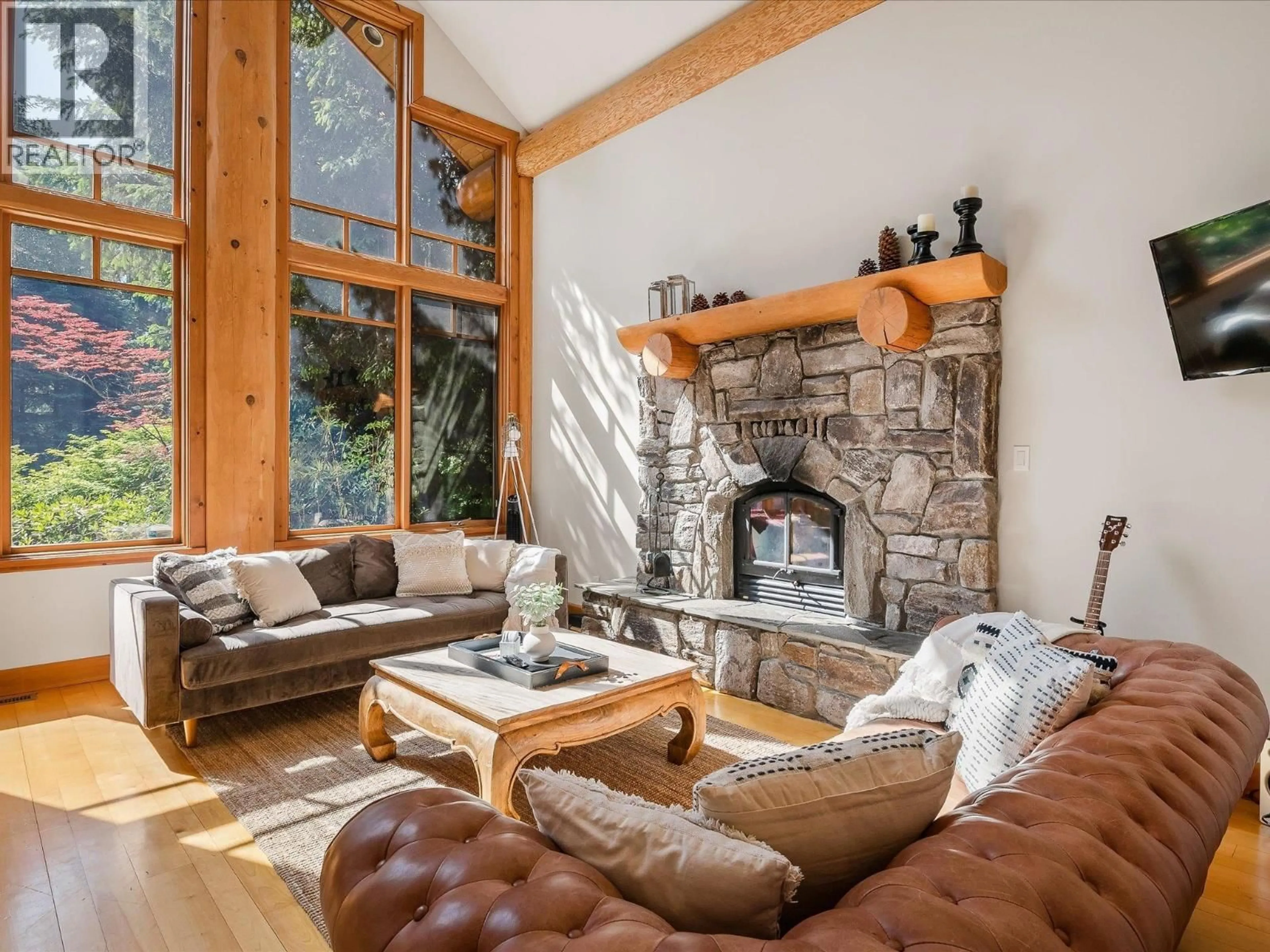 Living room with furniture, wood/laminate floor for 8148 MUIRFIELD CRESCENT, Whistler British Columbia V8E1J7