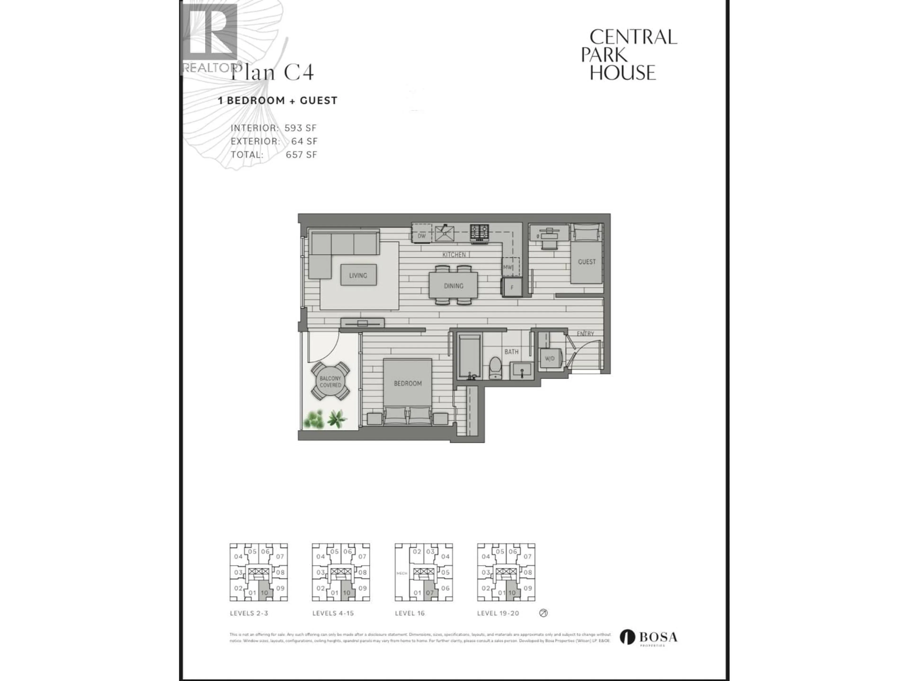 Floor plan for 1607 - 5987 WILSON AVENUE, Burnaby British Columbia V5H0L7