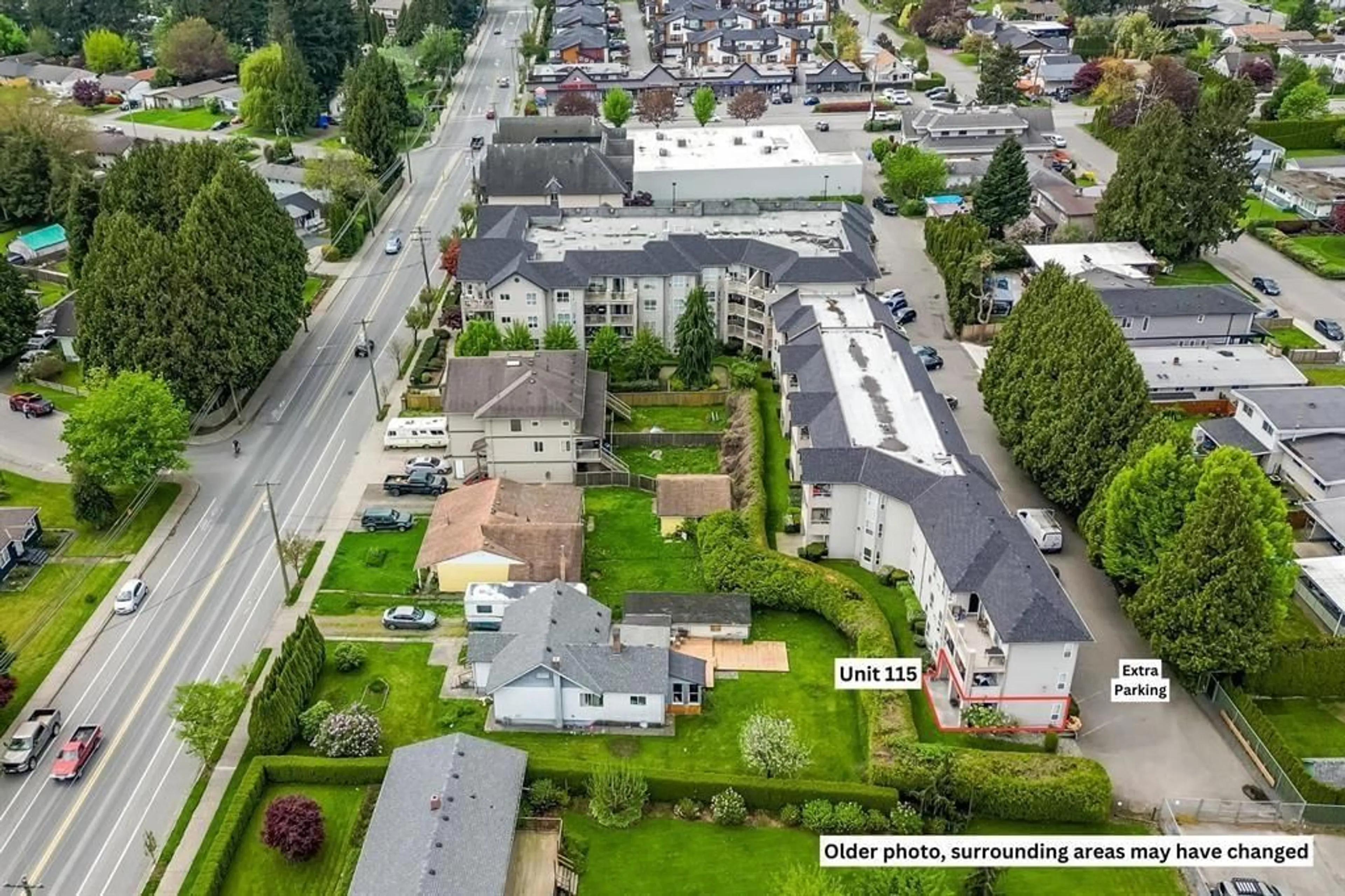 A pic from outside/outdoor area/front of a property/back of a property/a pic from drone, unknown for 115 - 46693 YALE ROAD, Chilliwack British Columbia V2P7Z4