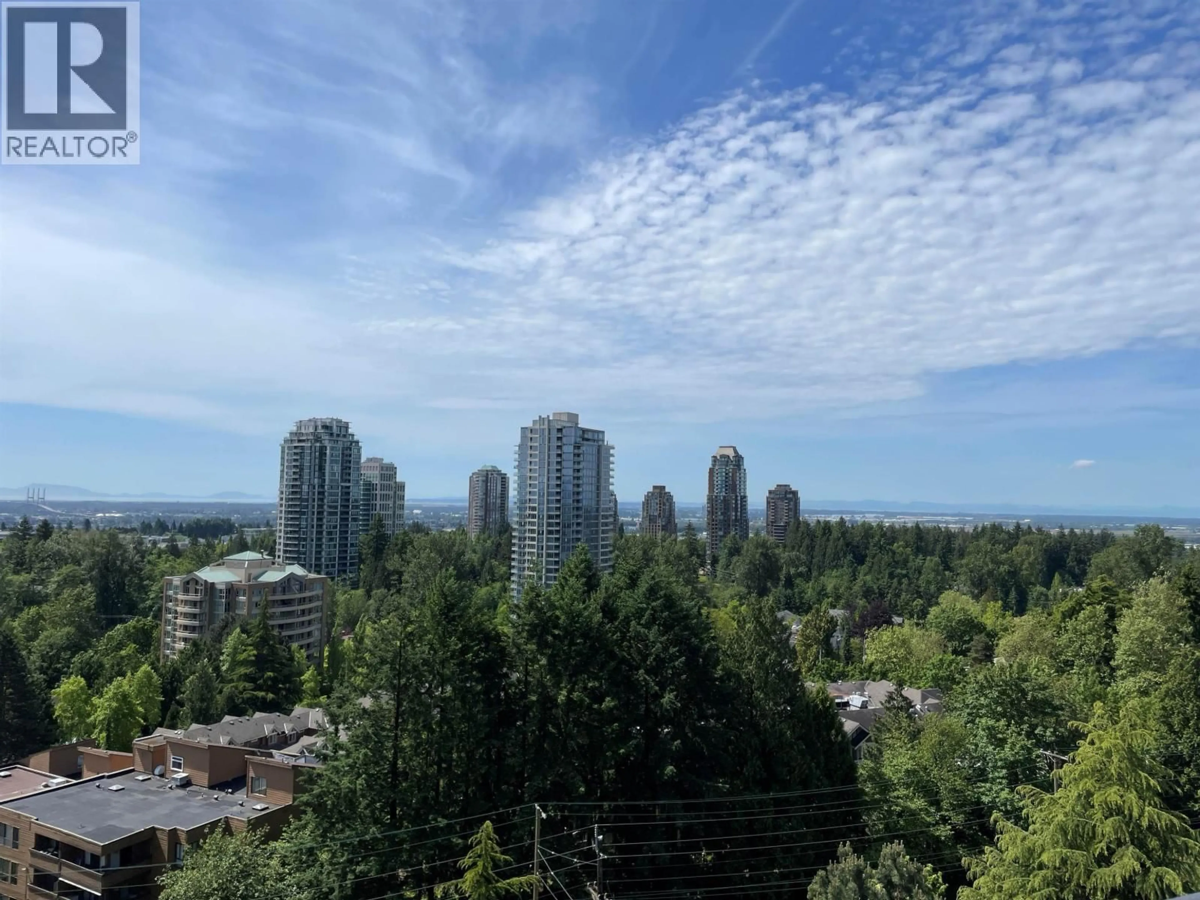 A pic from outside/outdoor area/front of a property/back of a property/a pic from drone, city buildings view from balcony for 1102 - 7171 BERESFORD STREET, Burnaby British Columbia V5E3Z8