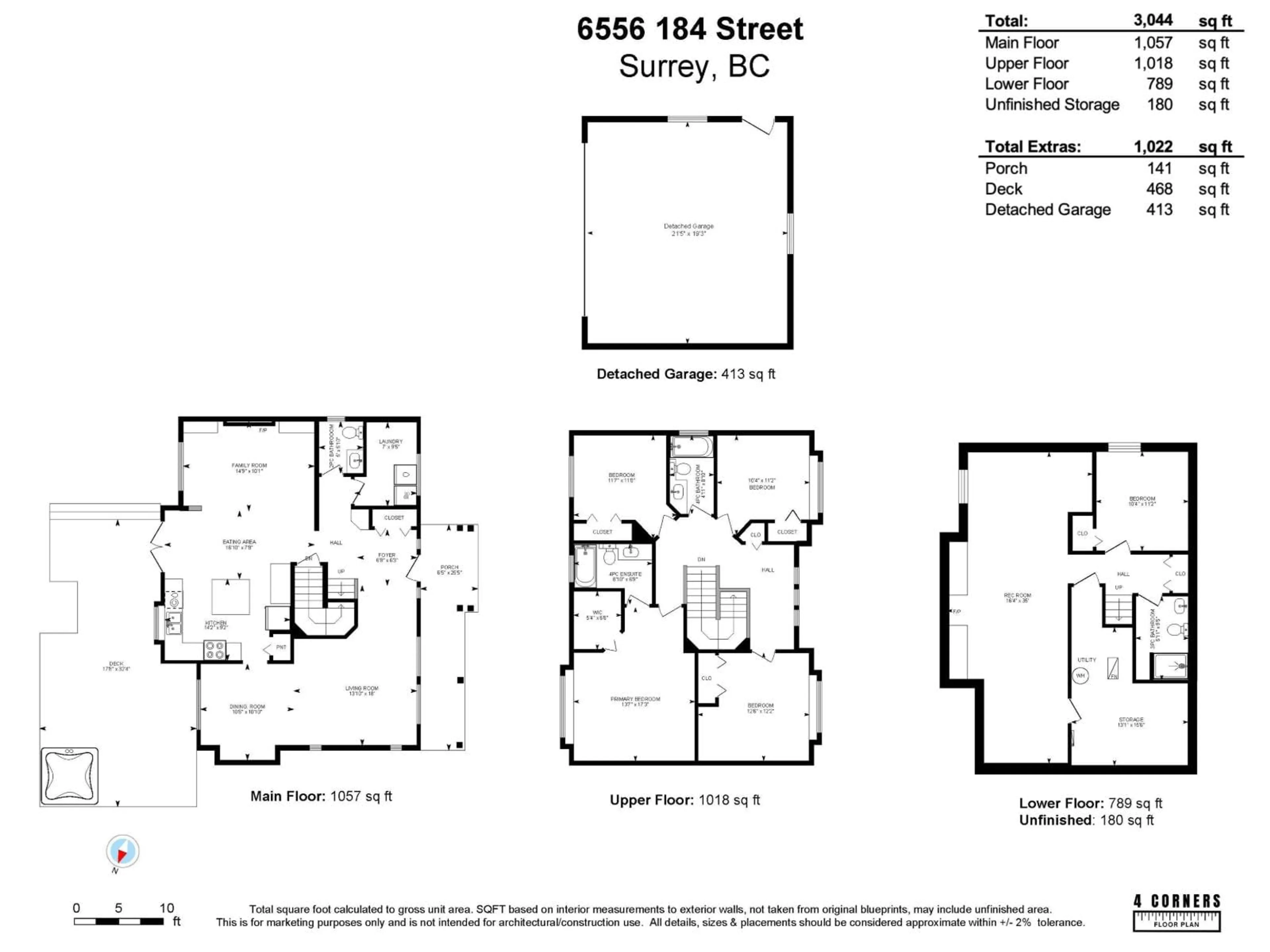 Floor plan for 6556 184, Surrey British Columbia V3S8T1