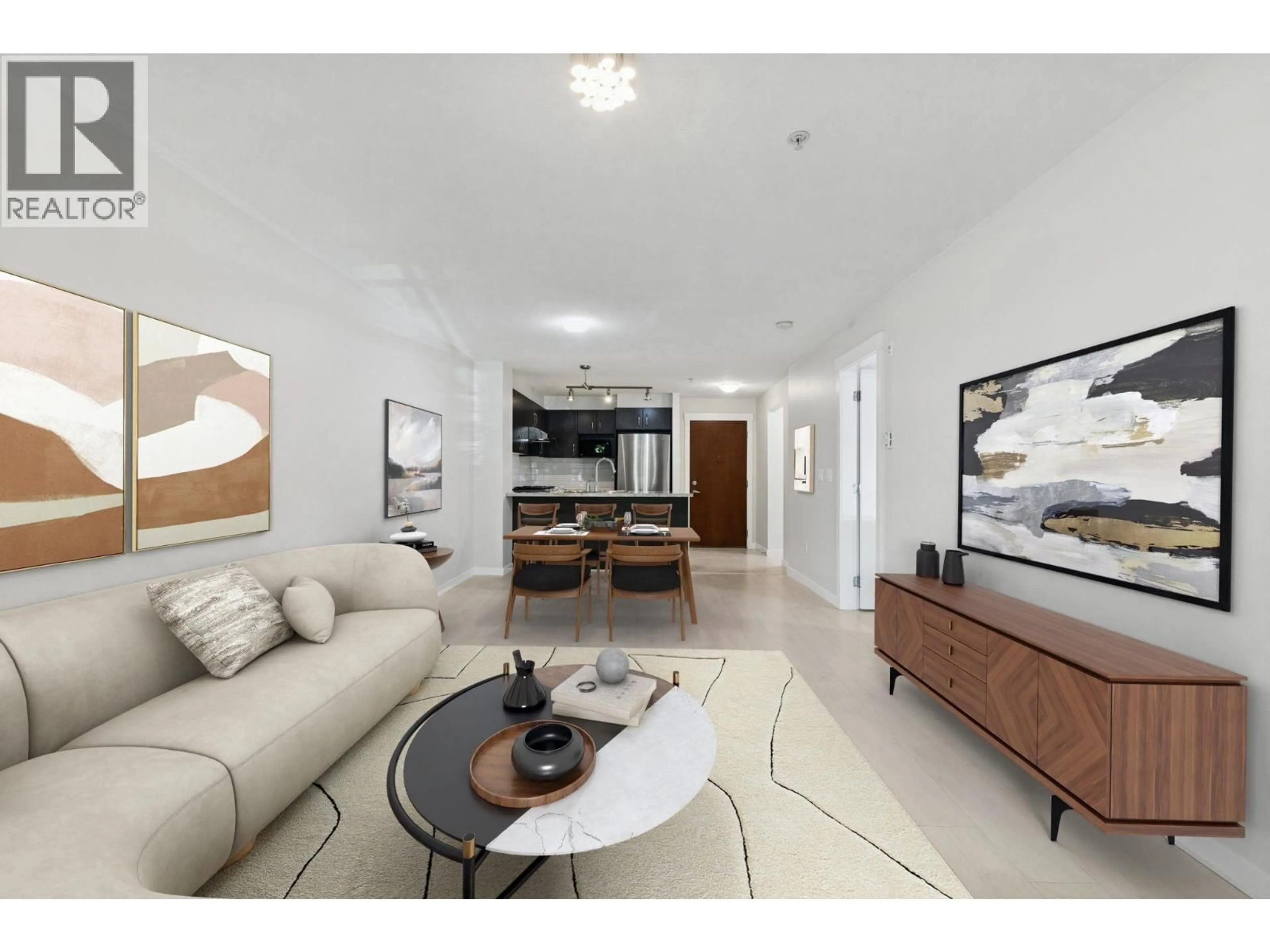 Living room with furniture, unknown for 101 - 9288 ODLIN ROAD, Richmond British Columbia V6X0C3