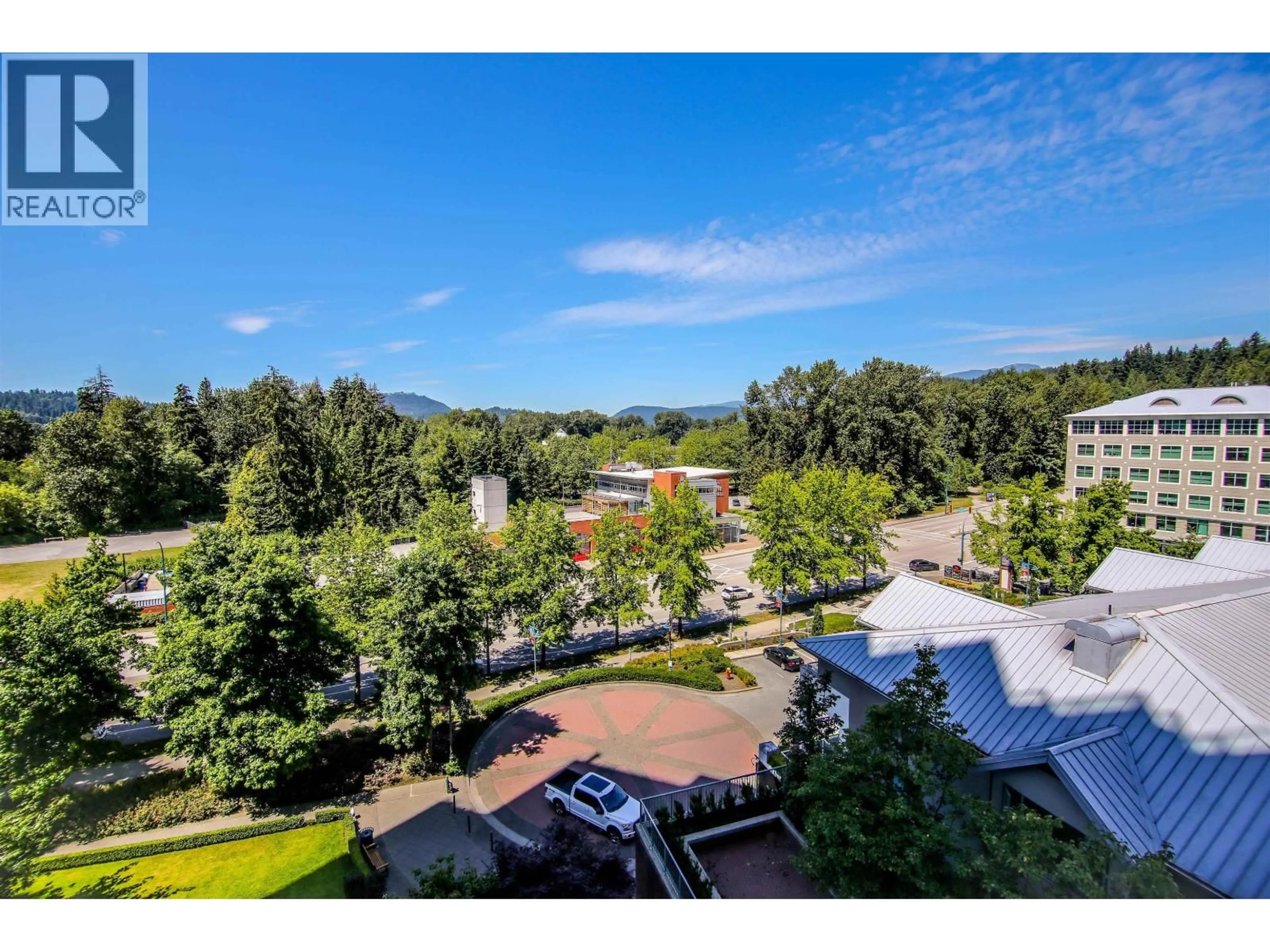 A pic from outside/outdoor area/front of a property/back of a property/a pic from drone, city buildings view from balcony for 701 - 200 NEWPORT DRIVE, Port Moody British Columbia V3H5B7