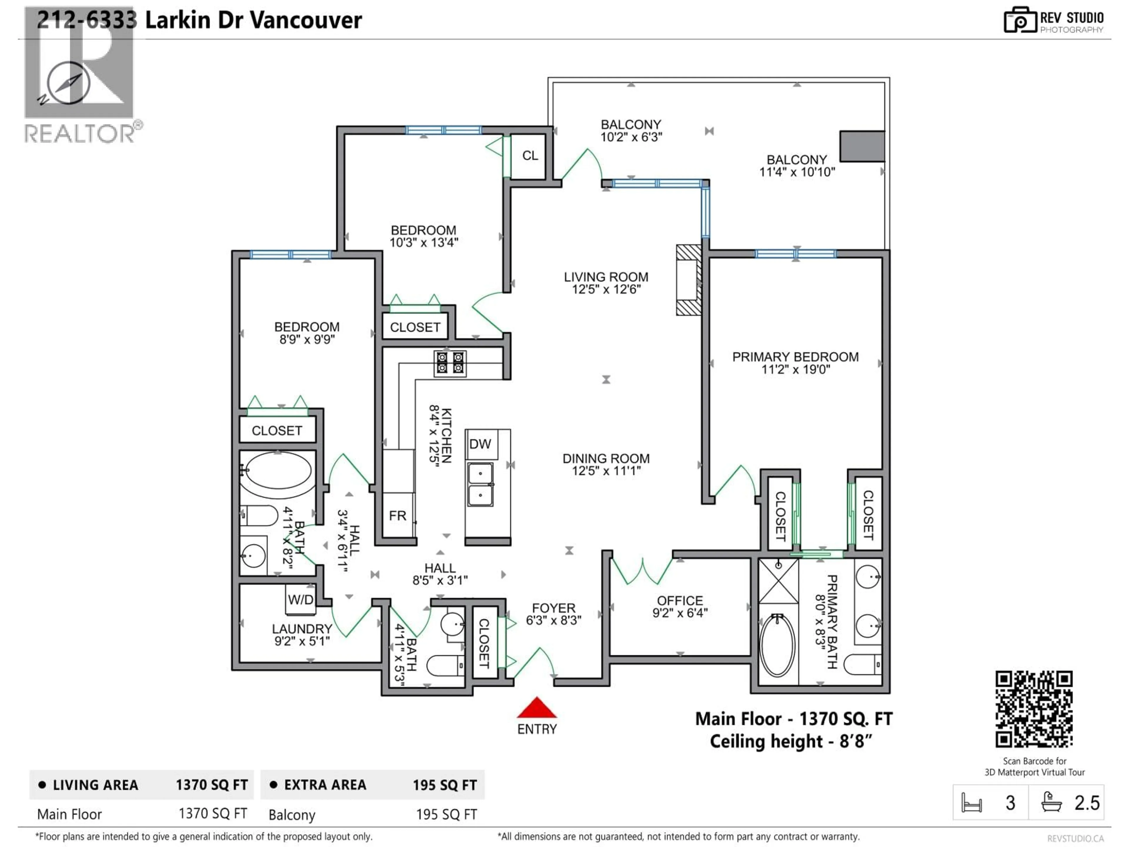 Floor plan for 212 - 6333 LARKIN DRIVE, Vancouver British Columbia V6T0A7